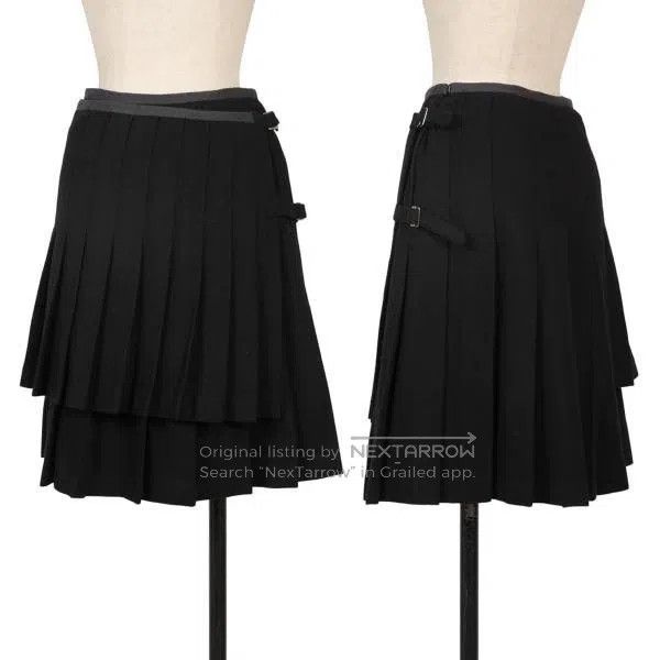 Comme des Garcons Comme Des Garcons size M Black Vintage Pleated Design Half Size 23" - 1 Thumbnail
