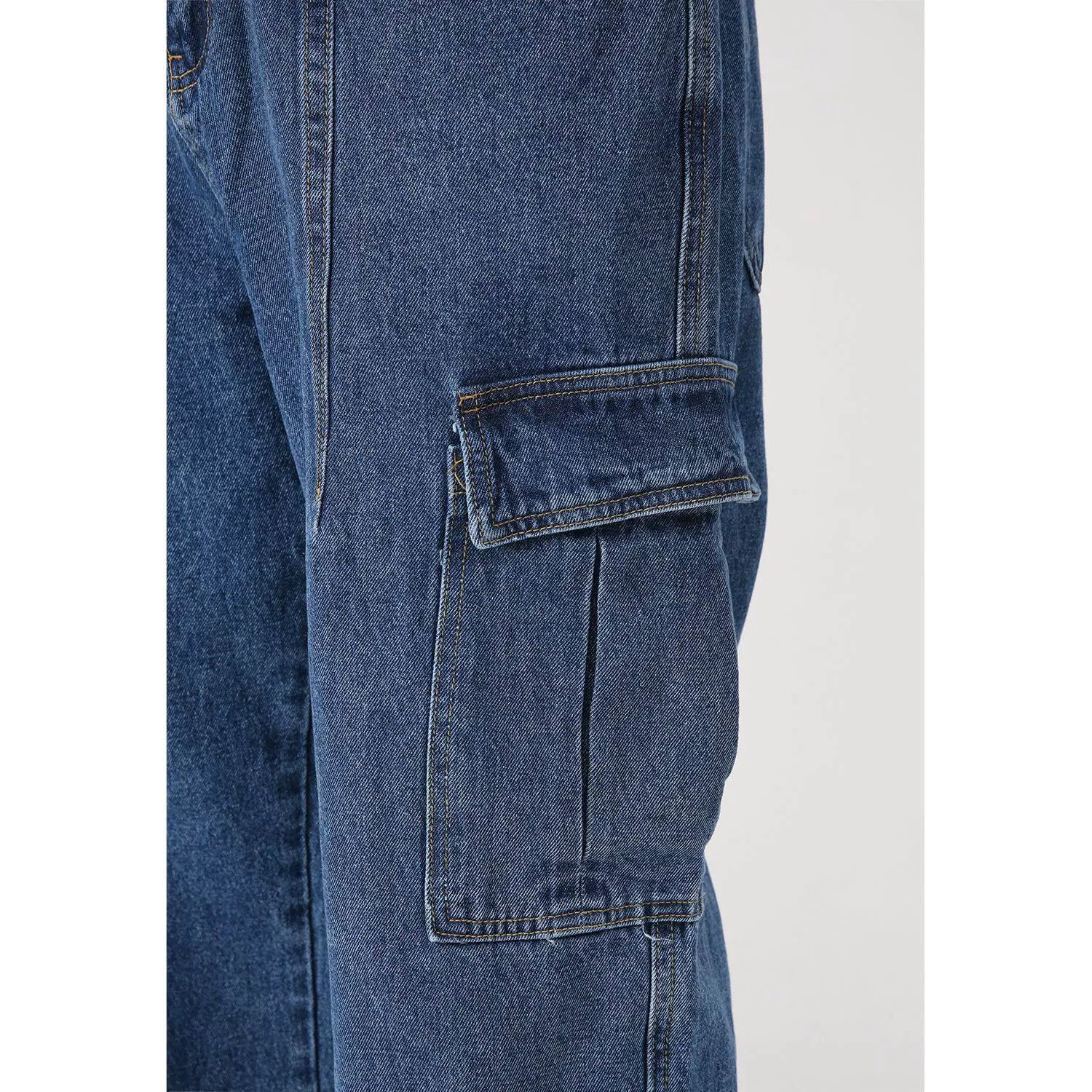 Jean Men's American retro loose casual workwear jeans Size US 32 / EU 48 - 3 Thumbnail