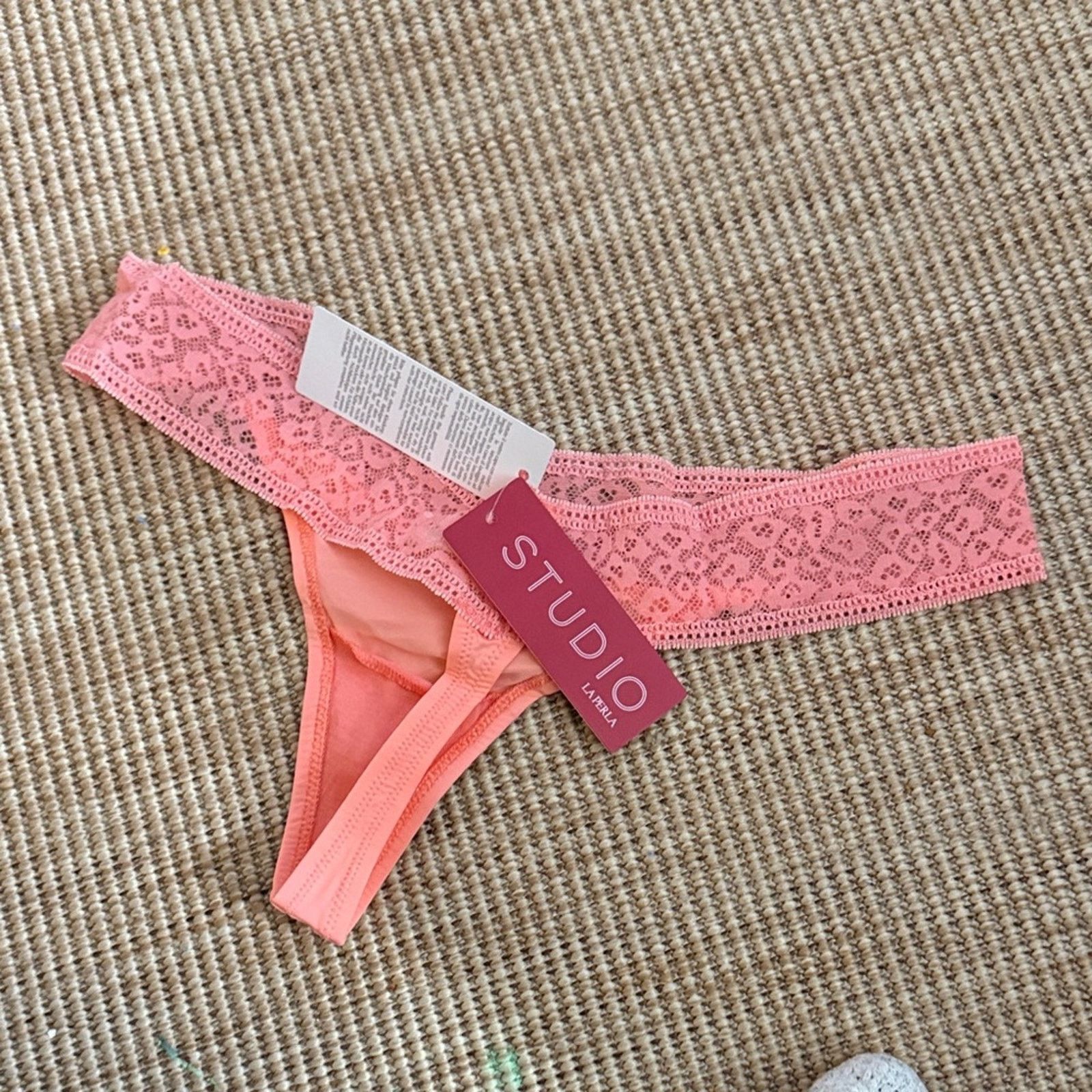 La Perla NWT La Perla Coral Lace Trim Panty Women's Size M Size ONE SIZE - 2 Thumbnail