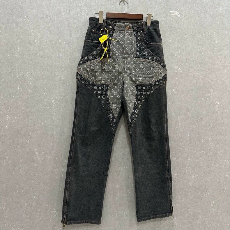 Louis Vuitton LOUIS VUITTON Tri-Flower Logo Jeans Size US 28 / EU 44 - 3 Thumbnail