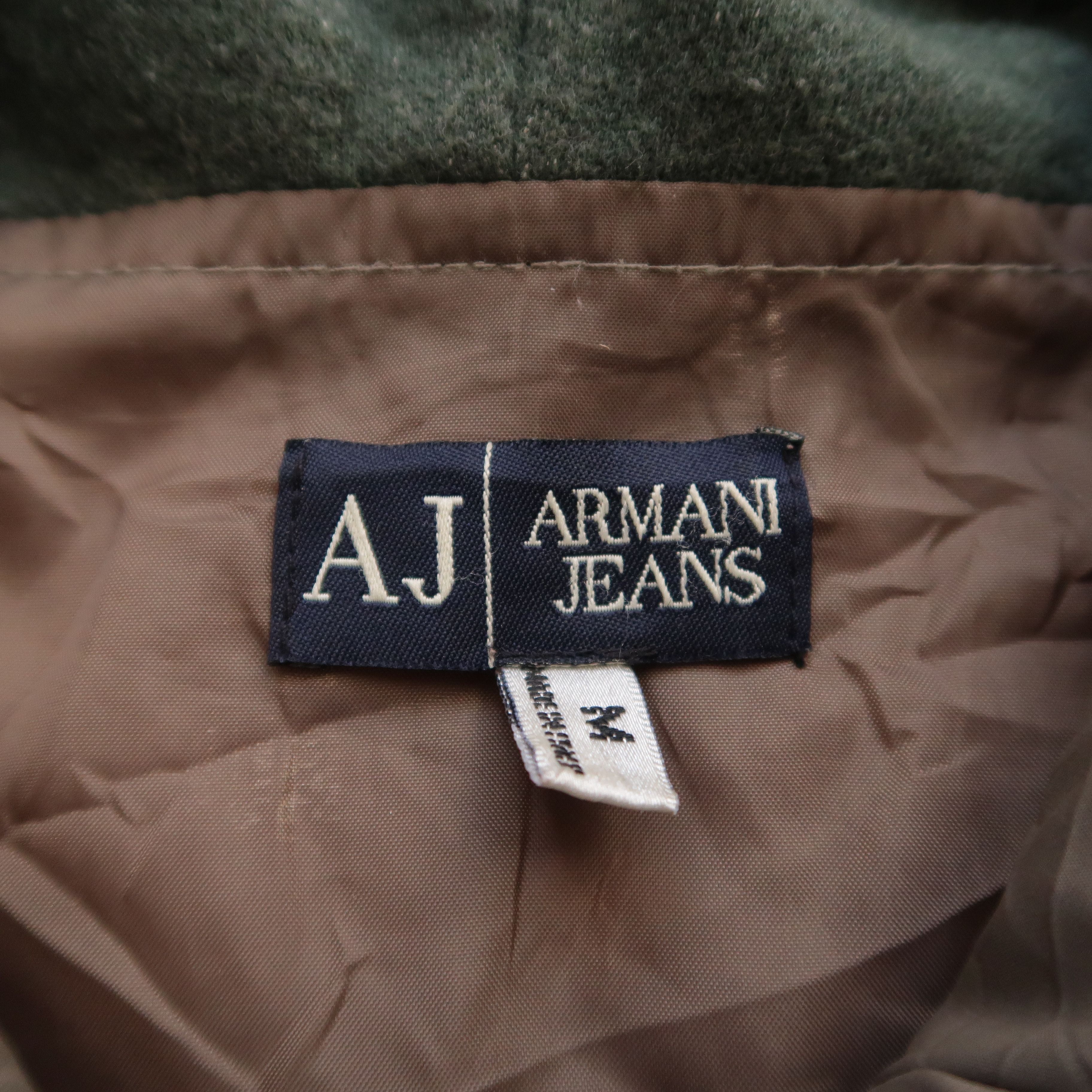 Armani 1990s Armani N-2B Military Fur Faux Jacket Size US M / EU 48-50 / 2 - 4 Thumbnail