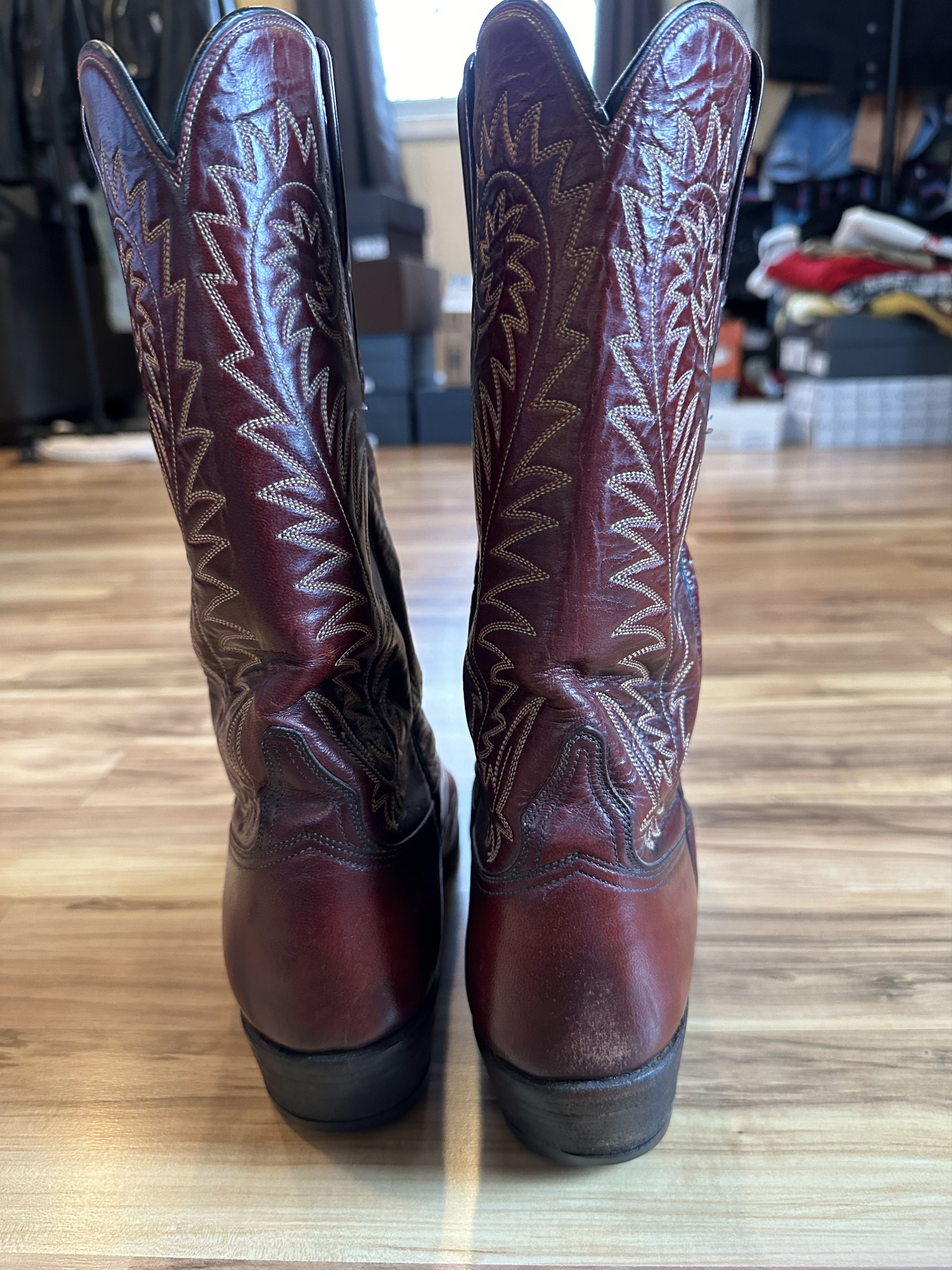 Vintage Vintage Cherry Red Cowboy Boots Size US 8.5 / EU 41-42 - 5 Thumbnail