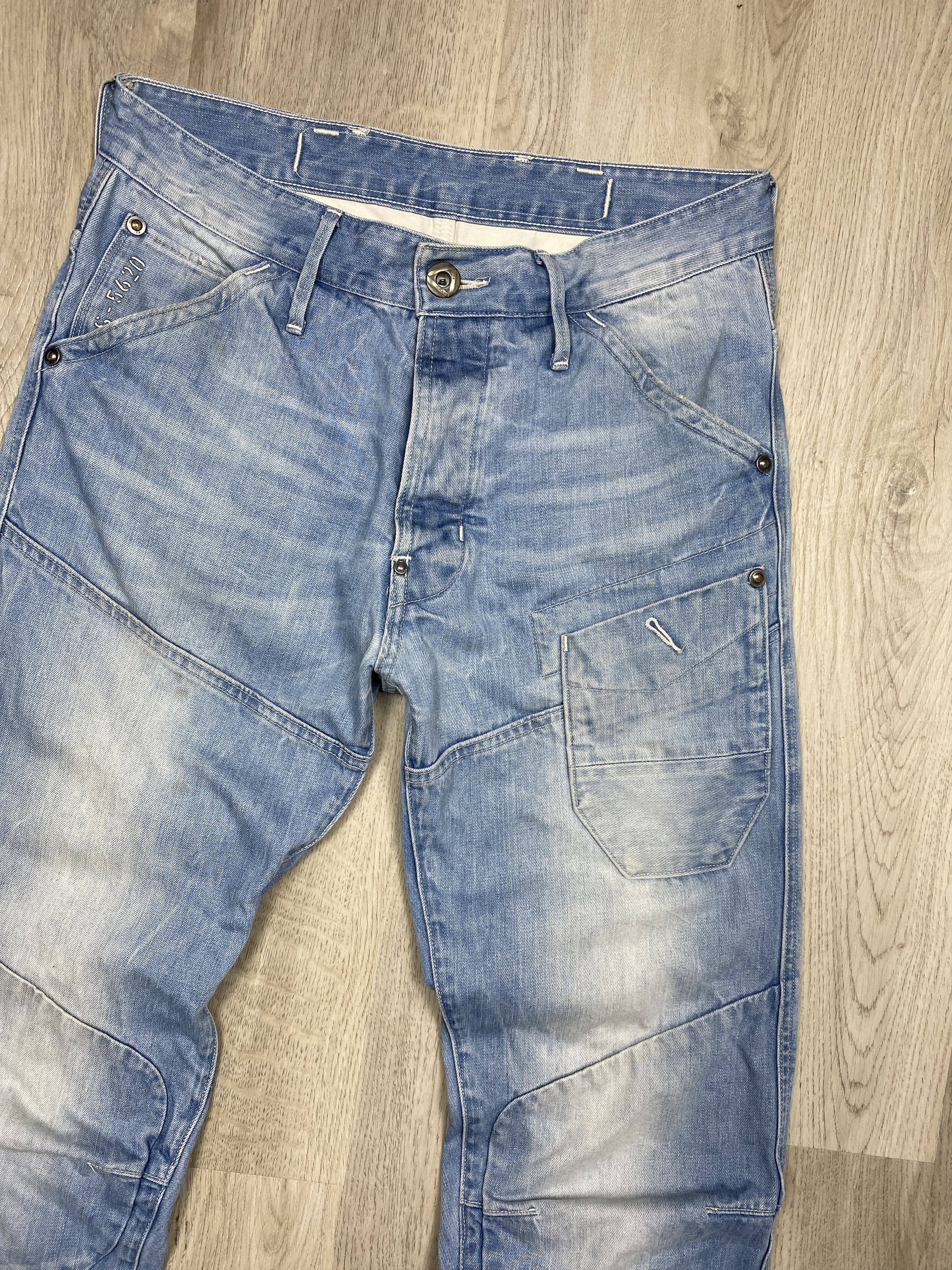 G-Star G Star Raw Vintage Mens Denim Pants Double Knee Jeans Size US 30 / EU 46 - 2 Thumbnail