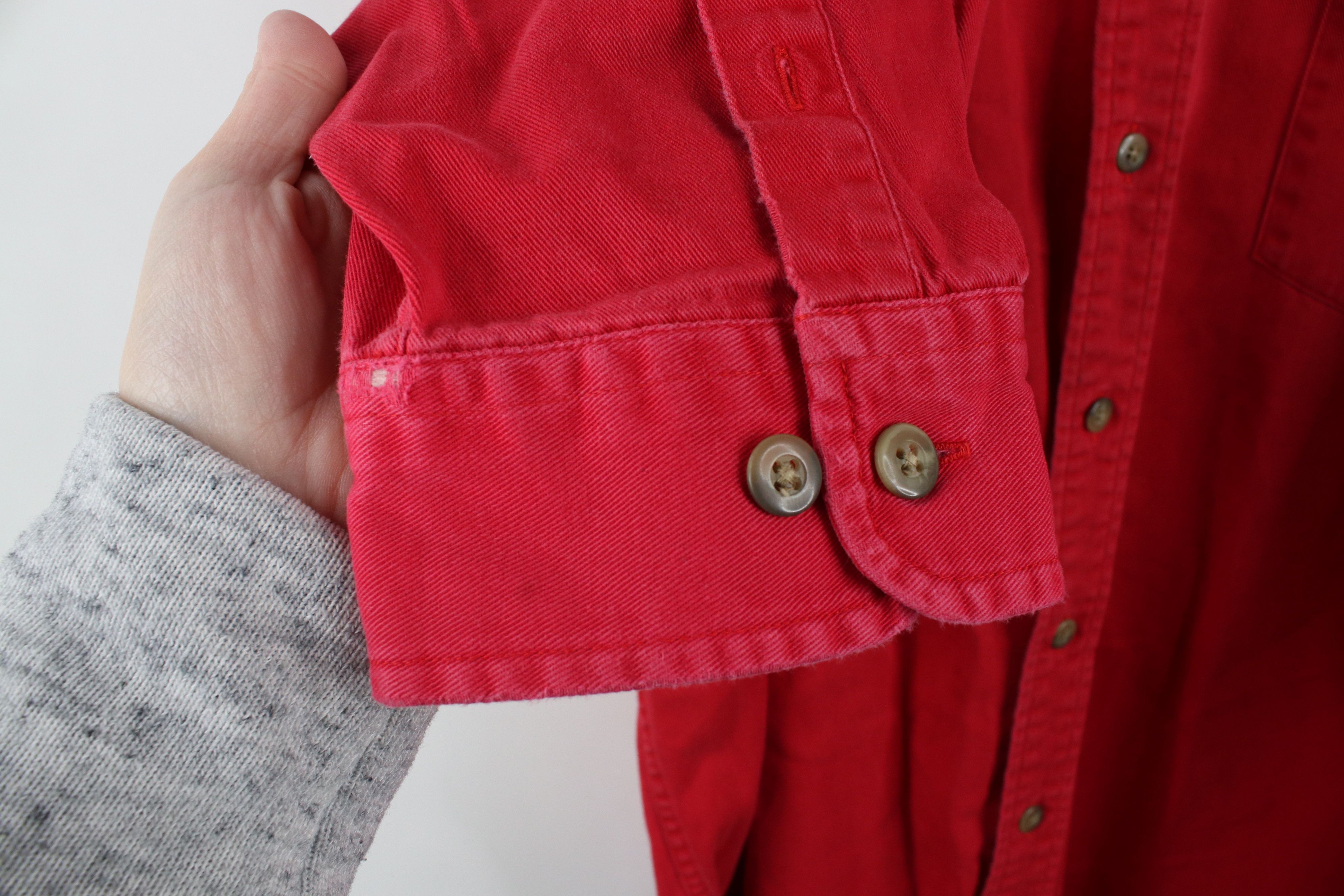Eddie Bauer × Vintage Vintage 90s Eddie Bauer Cotton Twill Button Down Shirt Size US XXL / EU 58 / 5 - 6 Thumbnail