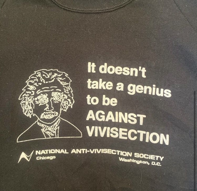 Jerzees 1987’ Vintage National Anti Vivisection Society Sweater Size US XL / EU 56 / 4 - 3 Thumbnail