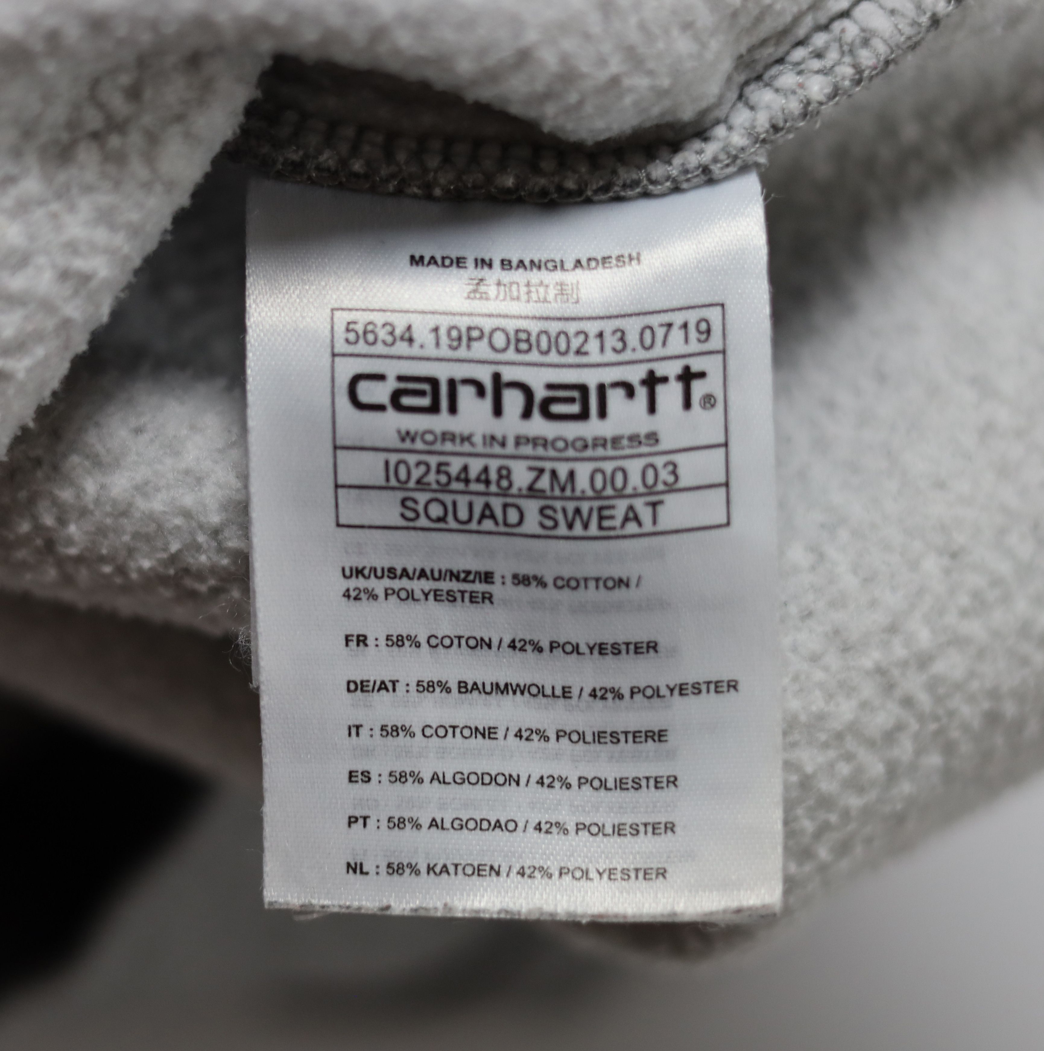 Carhartt Wip Carhartt WIP Work in Progress Squad Sweat Sweatshirt Size US M / EU 48-50 / 2 - 7 Thumbnail