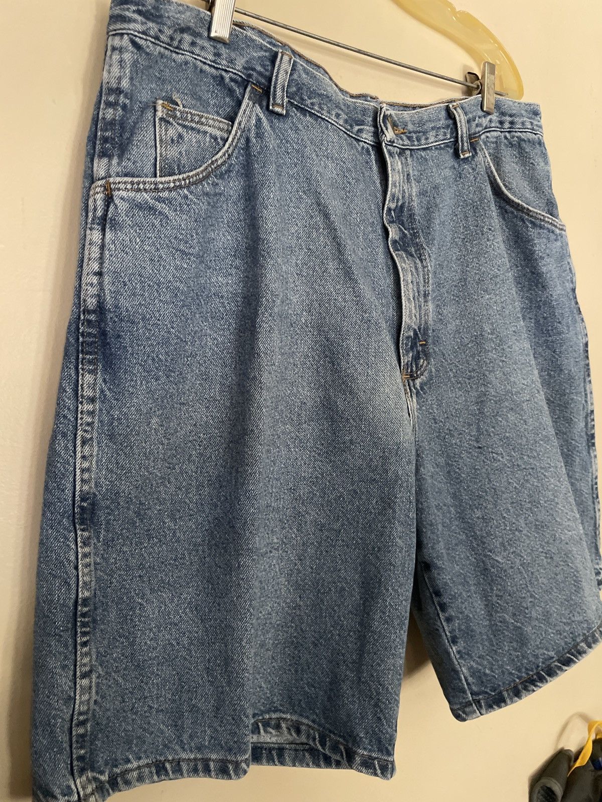 Vintage × Wrangler Wrangler Utility Jean Shorts Men’s Size 38 JORTS Blue Denim Size US 38 / EU 54 - 3 Thumbnail
