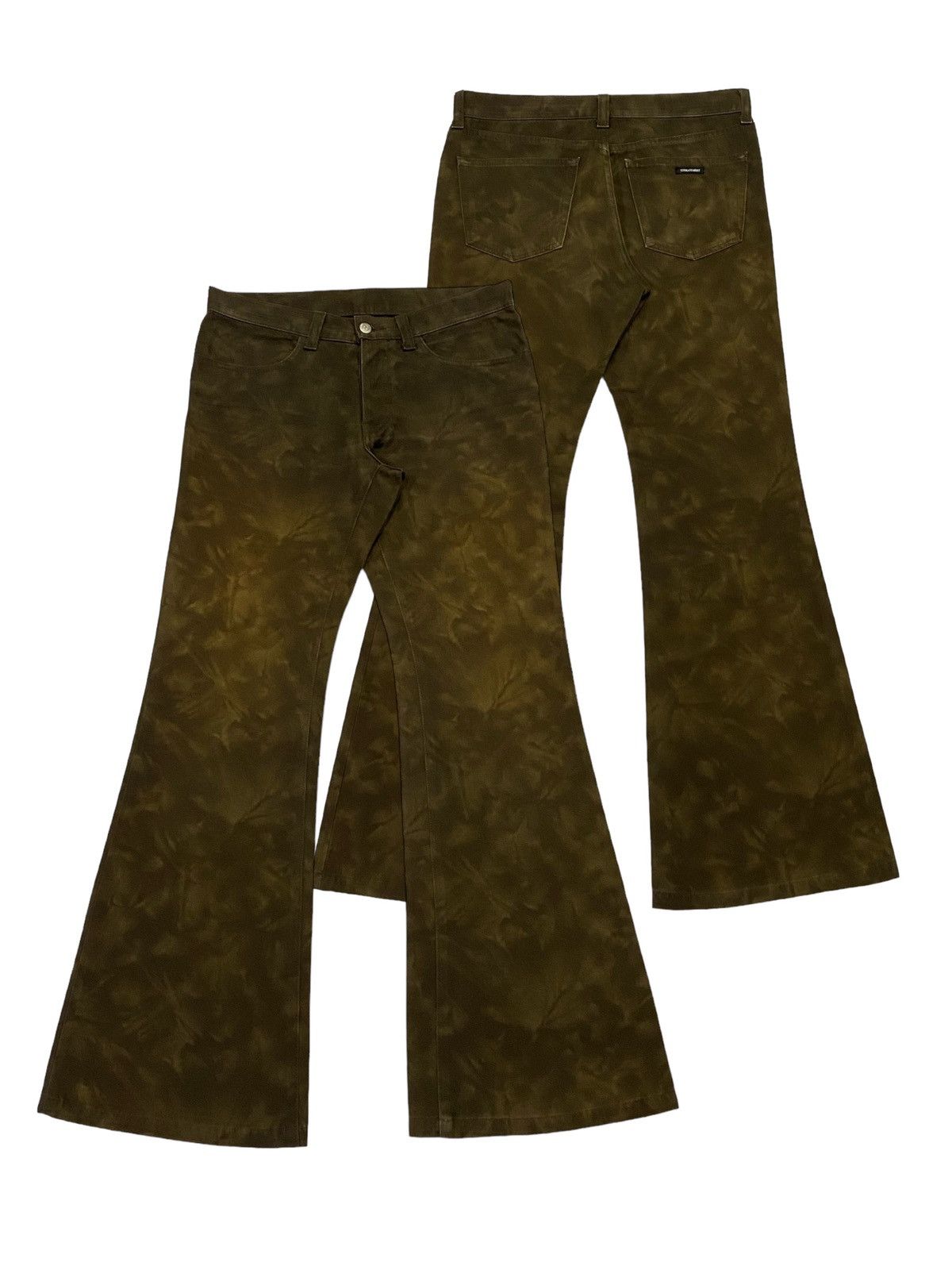 Tornado Mart Rare‼️Vintage Tornado Mart flare Brown Pants Size US 31 - 1 Thumbnail