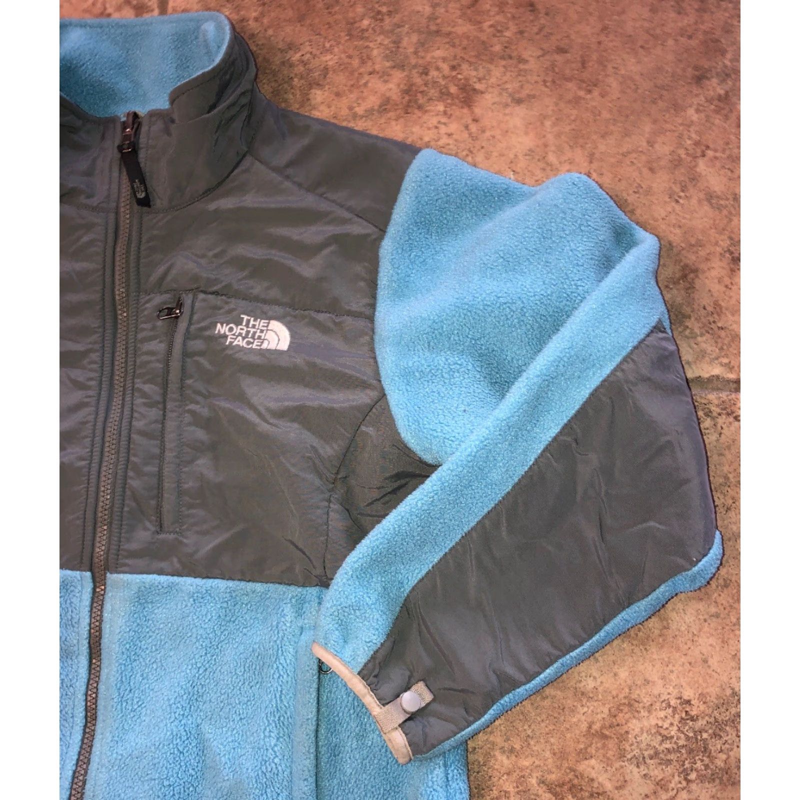 The North Face The North Face Womens Blue/Gray Fleece Full Zip Jacket Size S Size S / US 4 / IT 40 - 2 Thumbnail