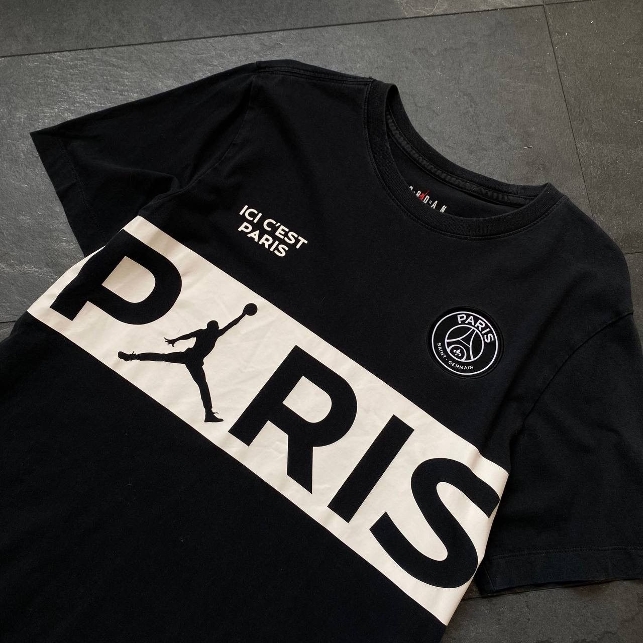 Jordan Brand × Vintage Vintage big logo Jordan Paris tee shirt Size US M / EU 48-50 / 2 - 2 Thumbnail