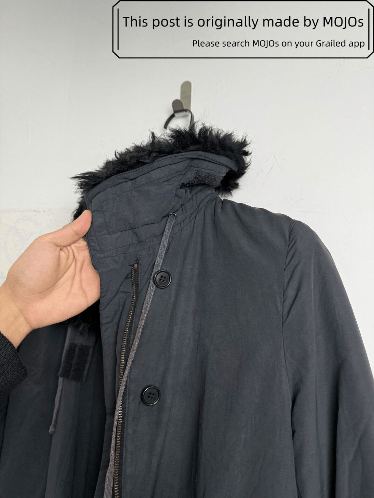 Helmut Lang Sz 40 Helmut Lang 99AW Fur Neck Parkas mojos16441215 Size US M / EU 48-50 / 2 - 8 Thumbnail