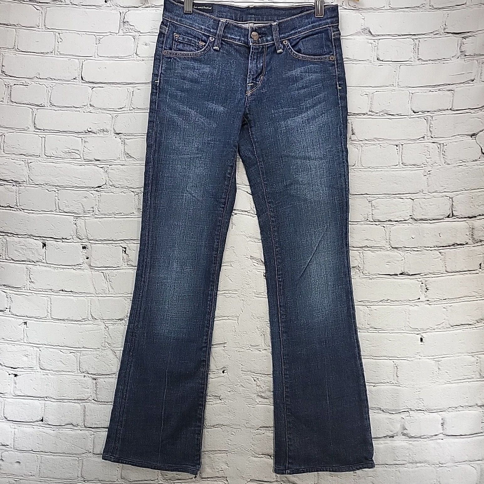 Citizens of online Humanity Dita Bootcut Womens Petite Jeans Blue Mid Rise Dark Size 25