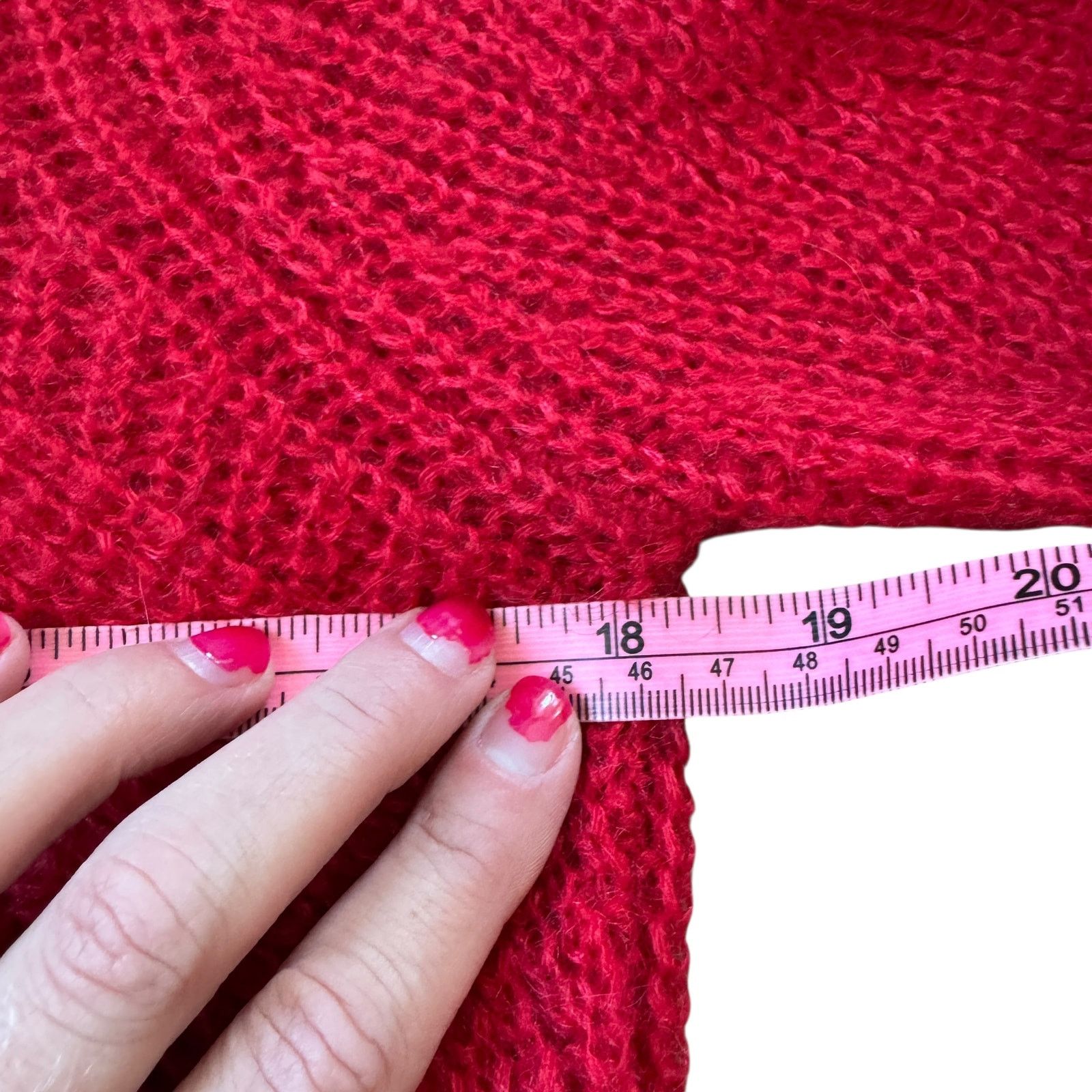 Sandro Sandro Mohair Blend Red Crewneck Sweater Size M / US 6-8 / IT 42-44 - 5 Thumbnail