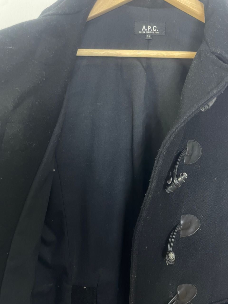 A.P.C. × Designer × Japanese Brand A.P.C. Rue De Fleurus Paris Long Jacket Size XS / US 0-2 / IT 36-38 - 10 Thumbnail