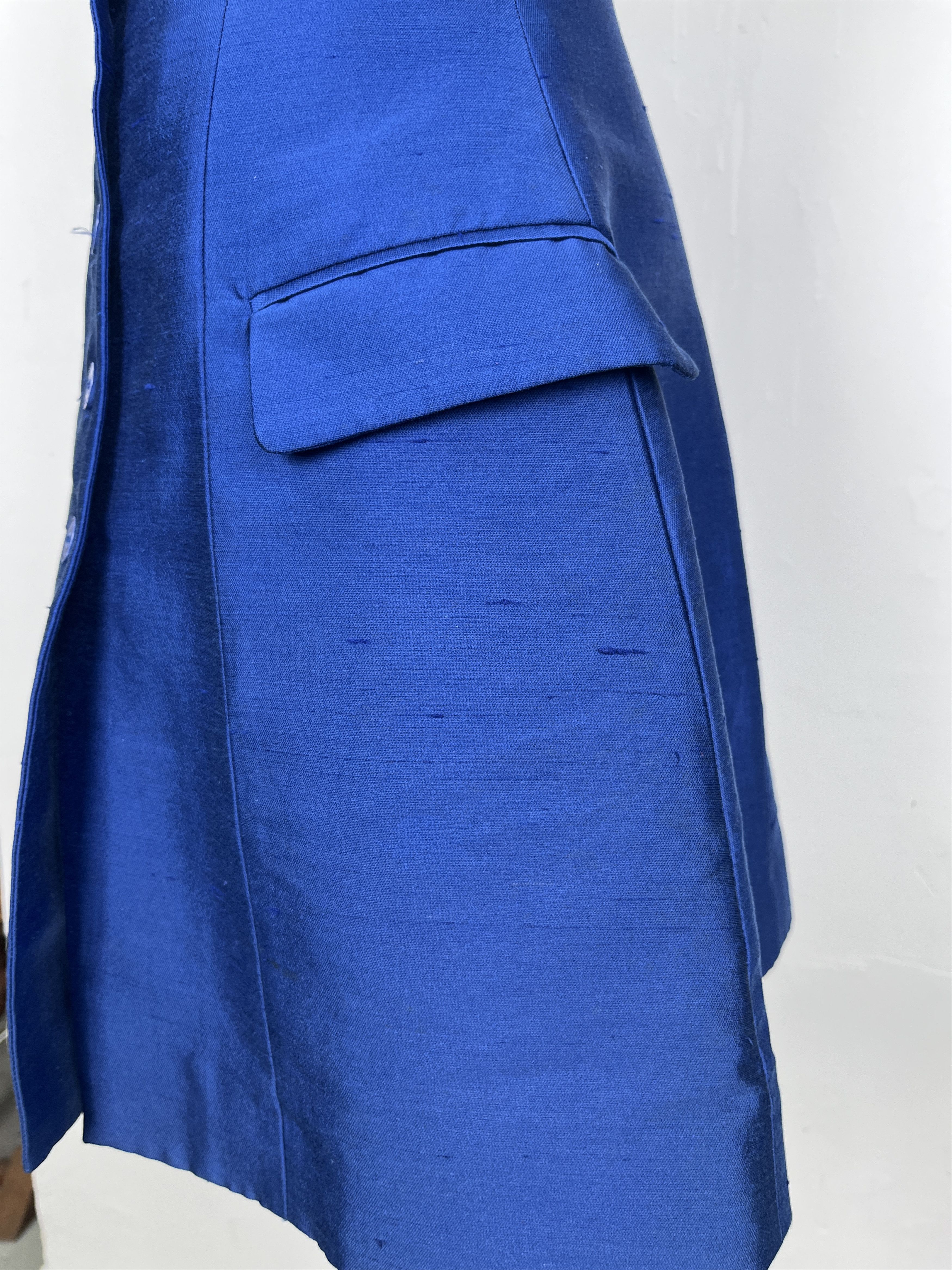 Stella McCartney Stella McCartney Shiny Blue Strapless Dress Size S / US 4 / IT 40 - 3 Thumbnail