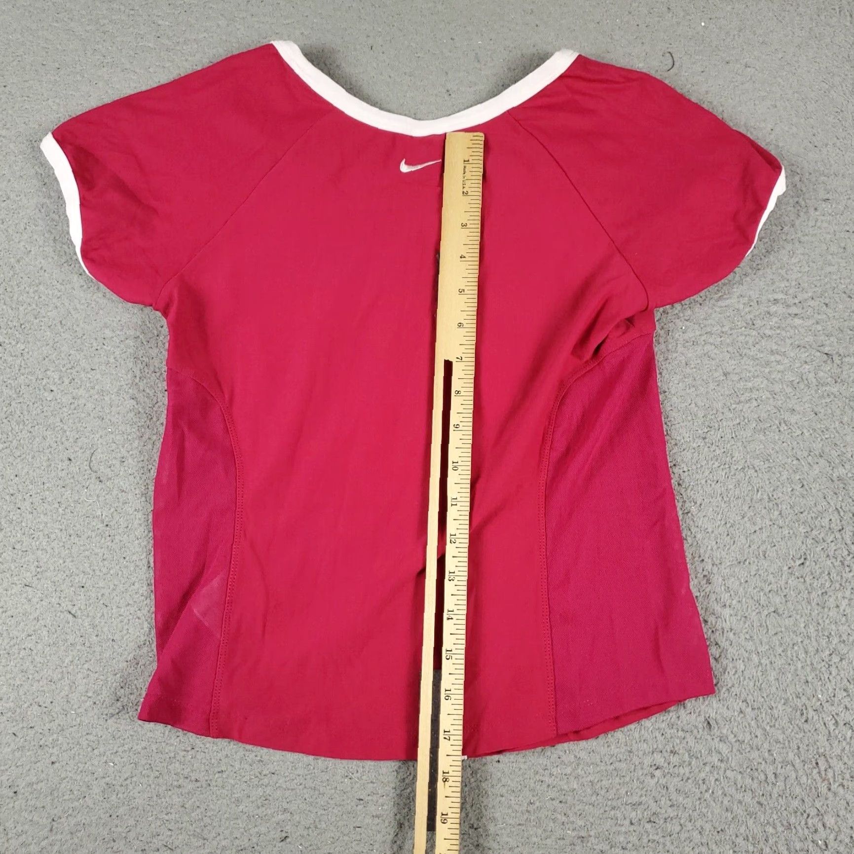 Nike VINTAGE Nike Women's T-Shirt Small Pink Logo Casual Crew Neck Short Sleeve All Seasons Size S / US 4 / IT 40 - 3 Thumbnail