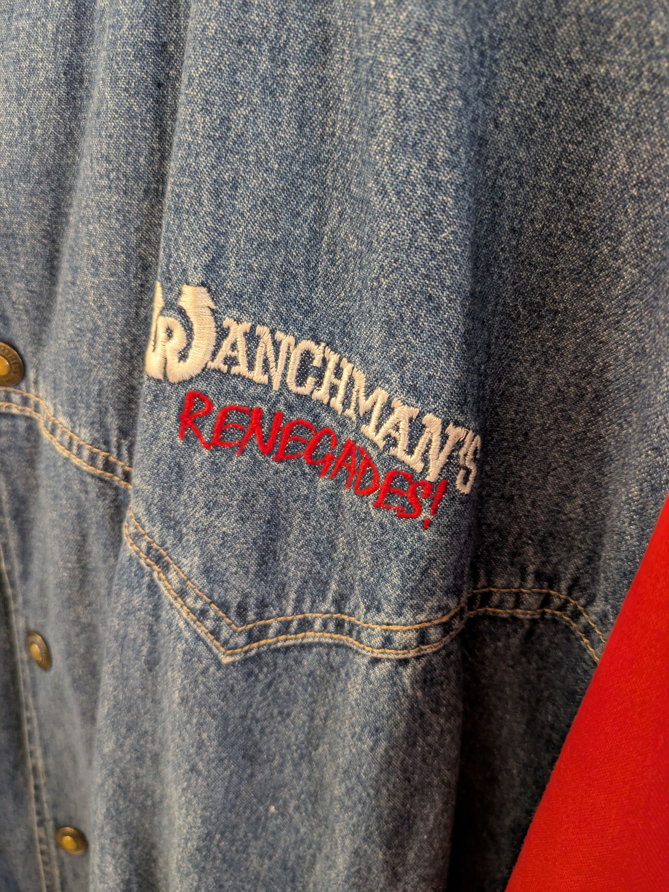 Budweiser × Vintage Budweiser Denim Aztec Club Jacket Size US L / EU 52-54 / 3 - 2 Thumbnail