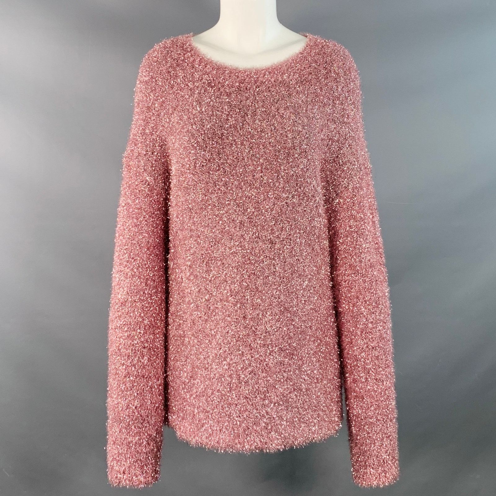Sies Marjan S Pink Polyamide Blend Metallic Crew Neck Pullover Size S / US 4 / IT 40 - 1 Thumbnail