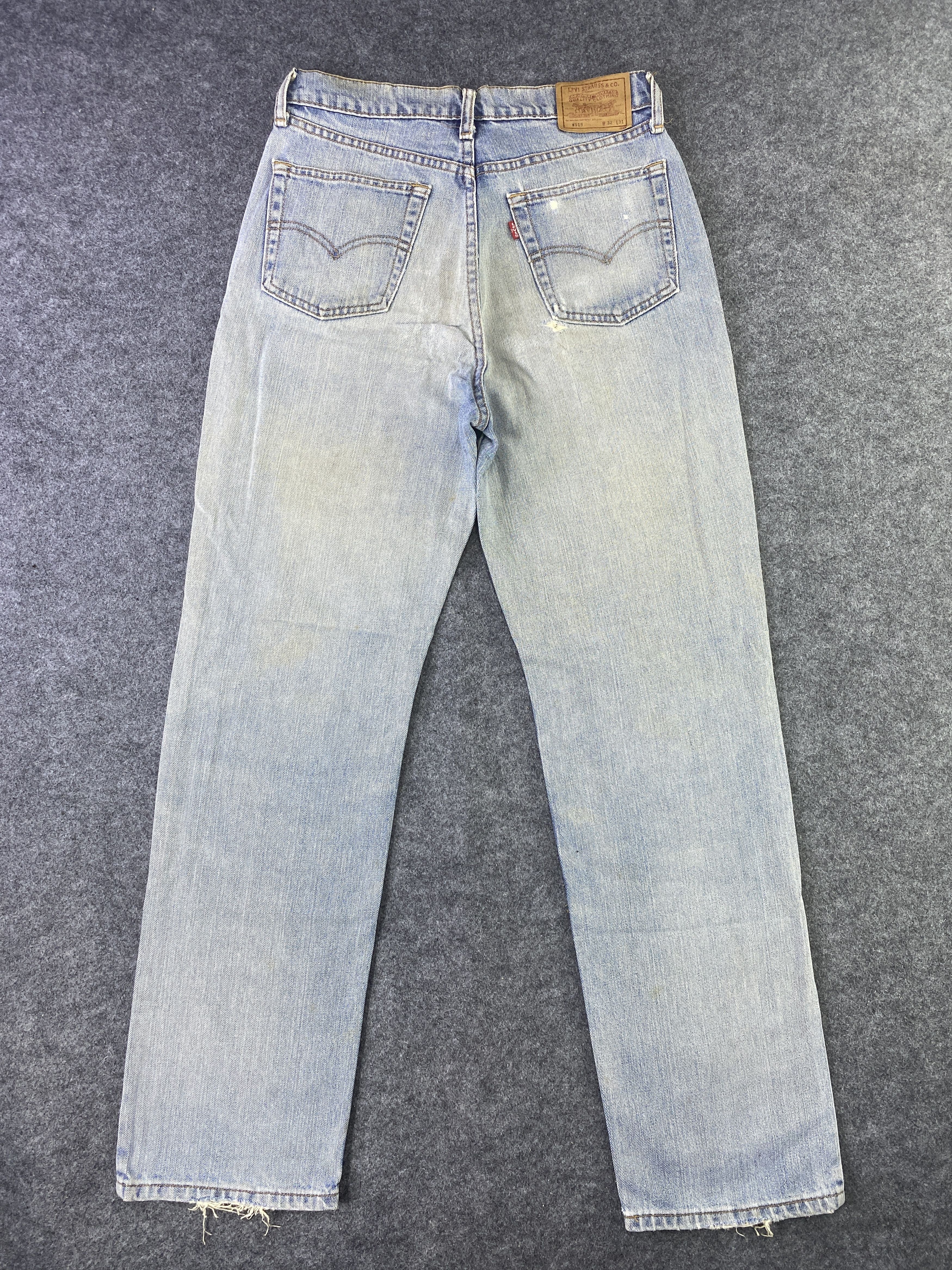 Levi's VINTAGE LEVI'S 519 DISTRESS BLUE WASH JEANS - J911 Size US 29 - 3 Thumbnail