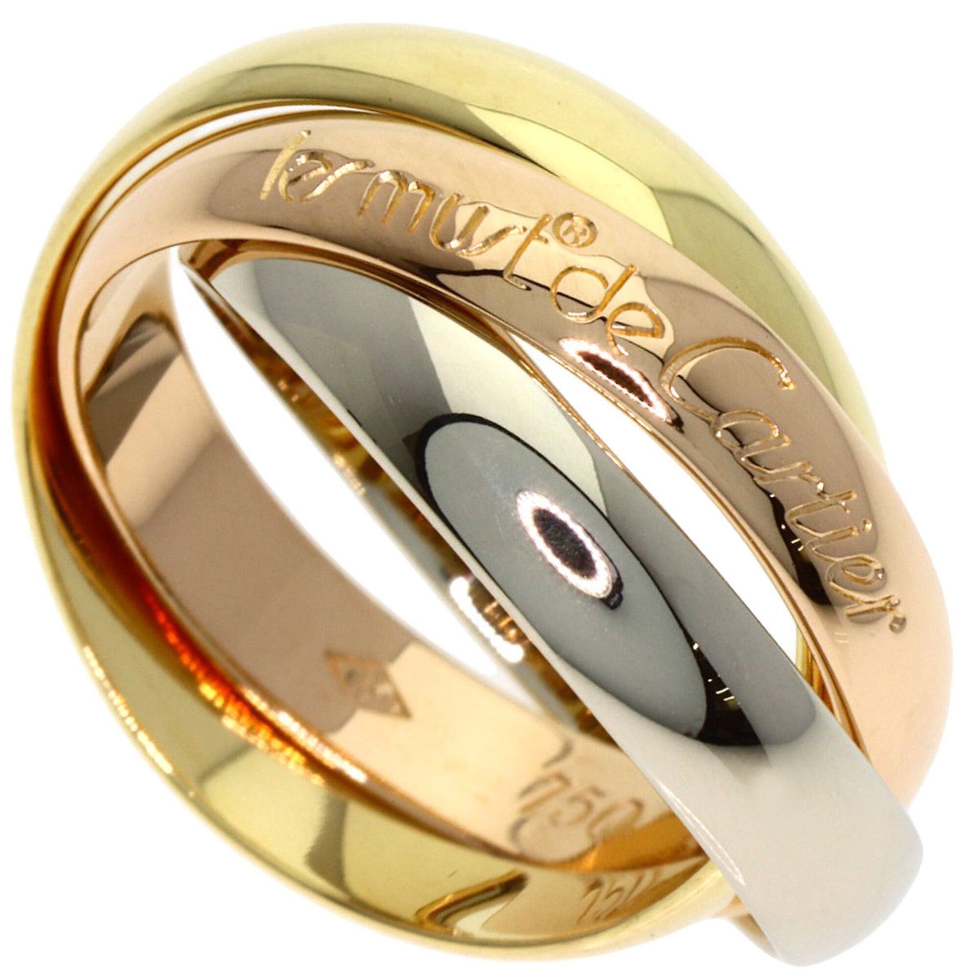 Cartier Cartier Trinity #48 Ring, 18K Yellow Gold/18K Pink White Gold, Women's, CARTIER Size ONE SIZE - 1 Thumbnail