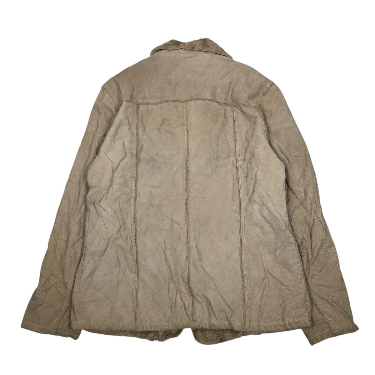 Vintage 🔥VINTAGE LEATHER JACKET BLANKET FUR BAILEY ISSEY MIYAKE Size US M / EU 48-50 / 2 - 2 Thumbnail