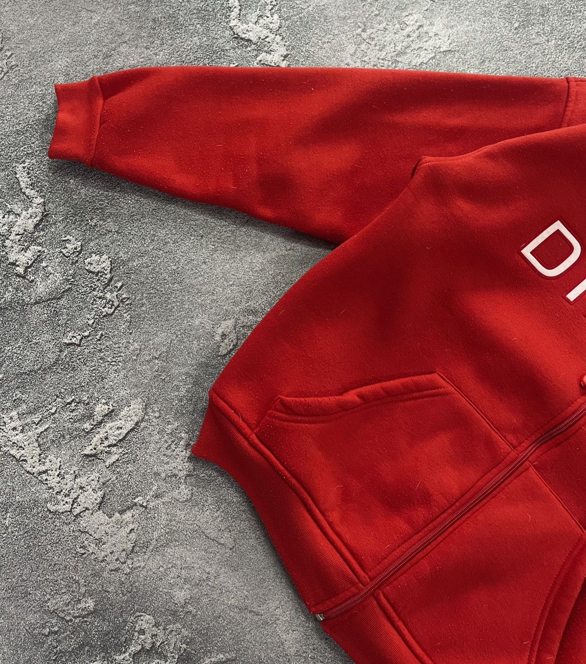 Diesel × Vintage Vintage Y2k Diesel Big Embroidered Logo Zip Hoodie Size US L / EU 52-54 / 3 - 5 Thumbnail