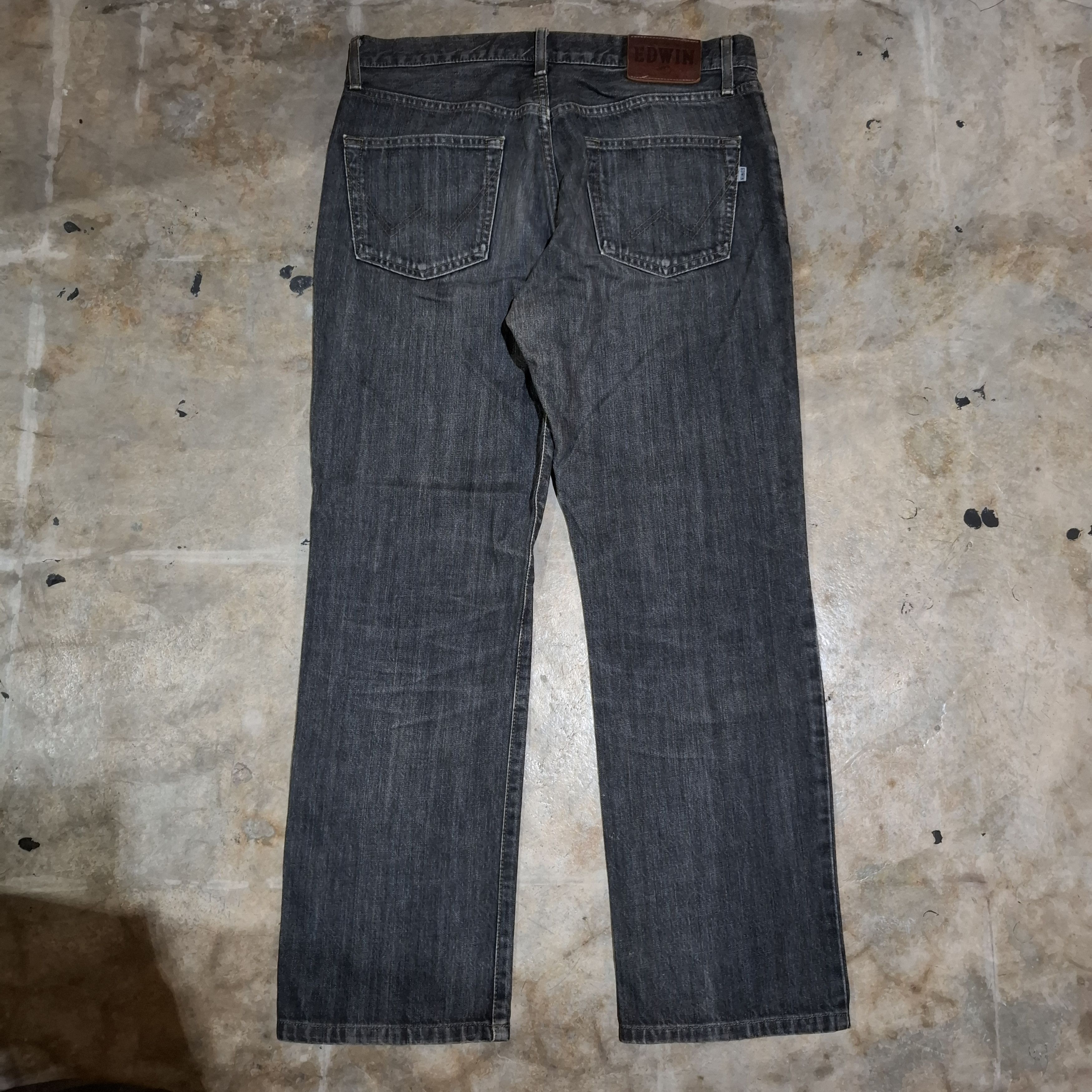 Edwin Vtg Y2k Edwin Japan International Basic 403 Straight Jeans Size US 33 - 15 Thumbnail