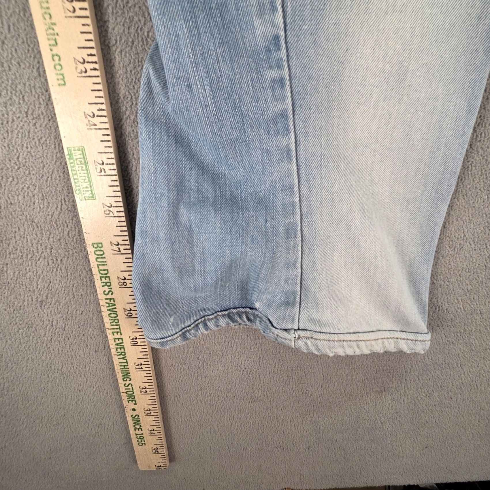 Levi's Levis Jeans Mens Blue Light Wash Regular Twisted Flap 28x30 Inseam 30 Cotton Denim Z​ip Pockets Casual Tapered Size US 28 / EU 44 - 4 Thumbnail