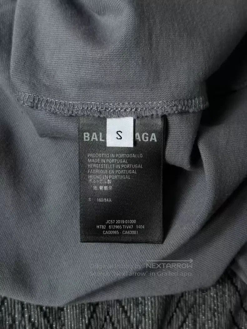 Balenciaga Balenciaga Heather Blue Portrait Short Sleeve Size US S / EU 44-46 / 1 - 4 Thumbnail
