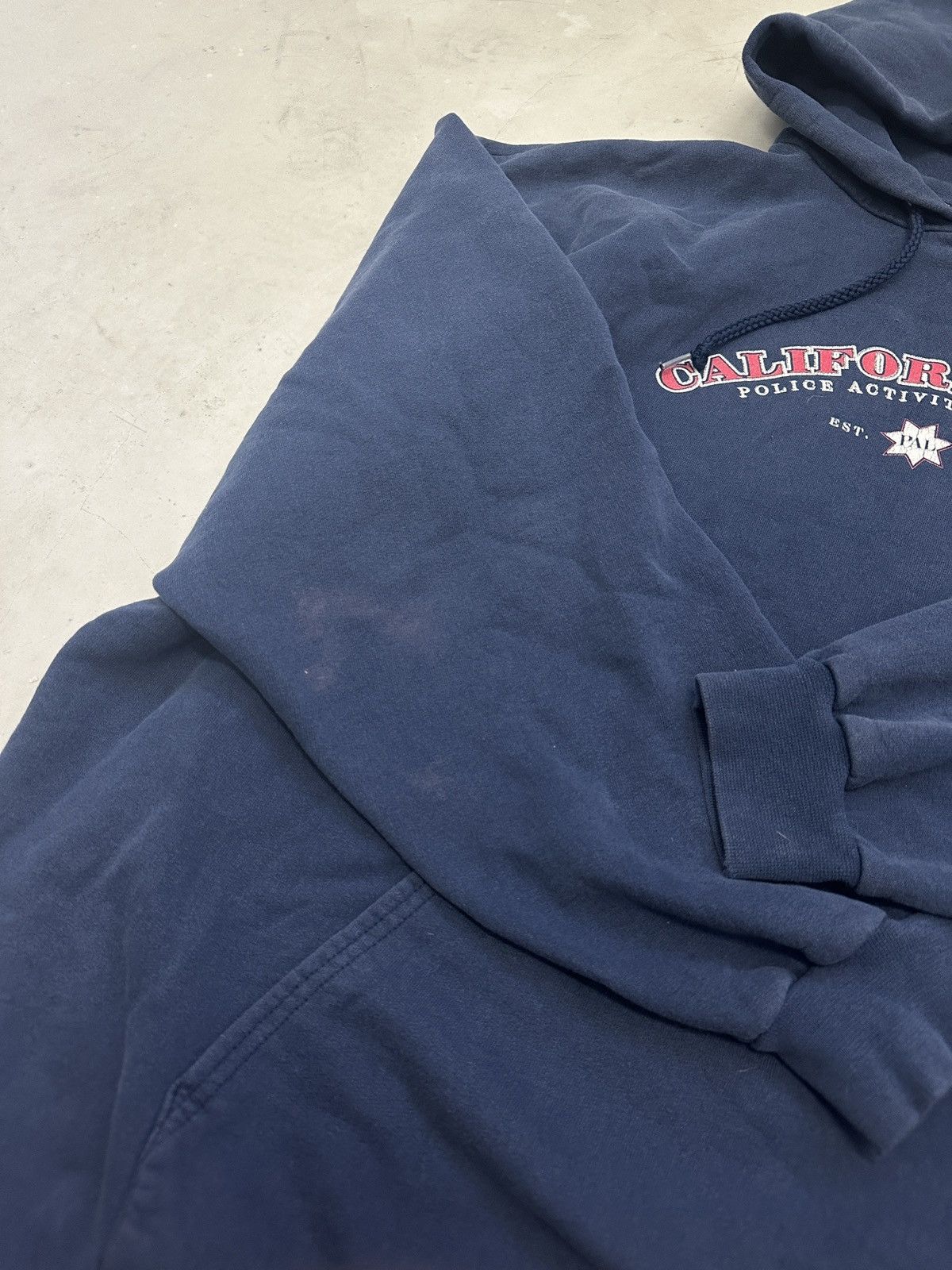 4GSELLER × Hanes × Vintage Vintage 90s Hanes Navy blue sun washed California Pal hoodie Size US XL / EU 56 / 4 - 6 Thumbnail
