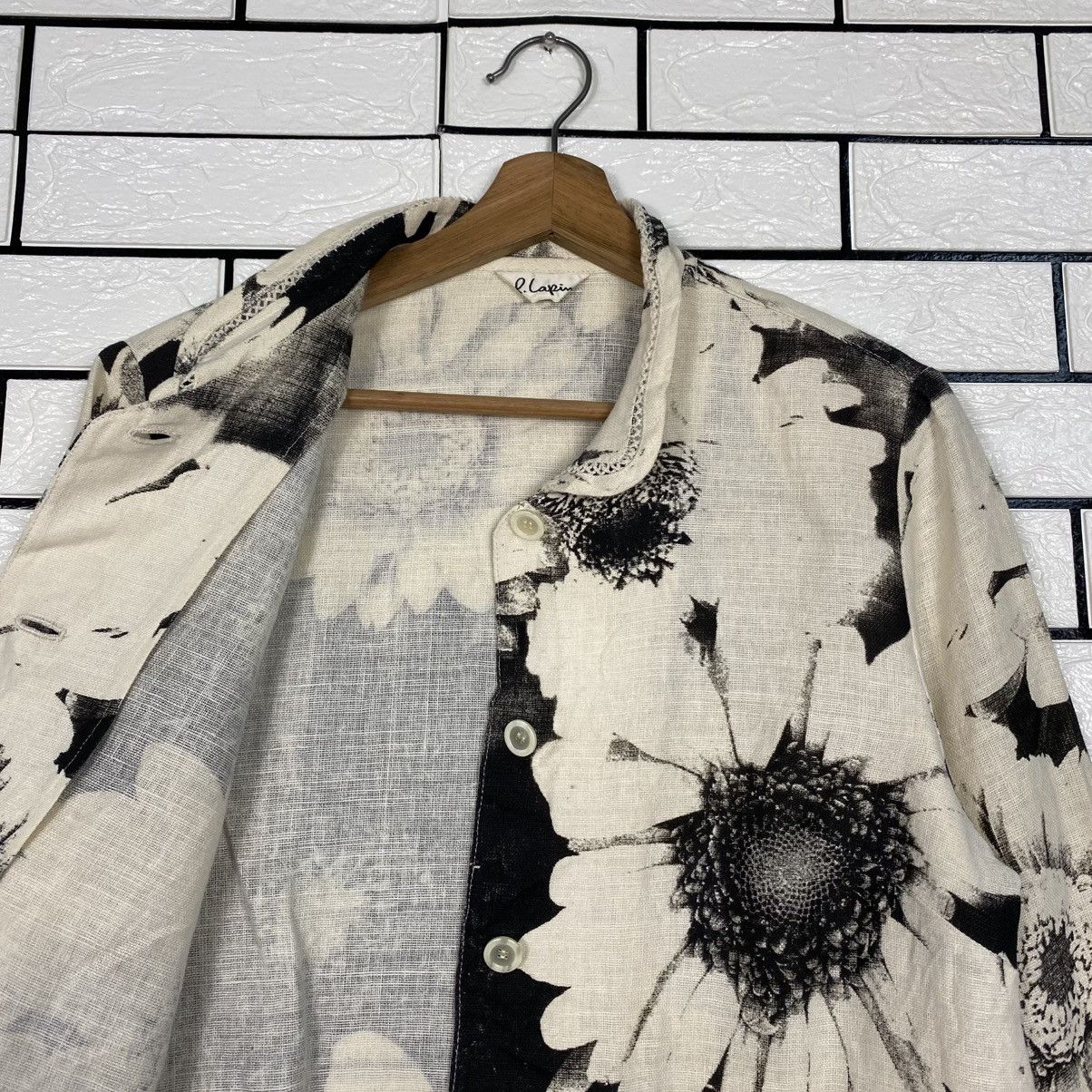 Japanese Brand 📌Cropped Button Jacket R.Lapin Flower Issey Miyake Size M / US 6-8 / IT 42-44 - 13 Thumbnail
