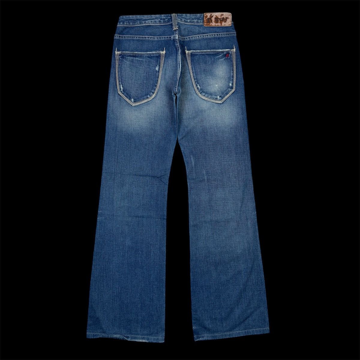 If Six Was Nine × Replay 2000s Vintage Replay Flare Blue Jeans Size 28" / US 6 / IT 42 - 2 Thumbnail