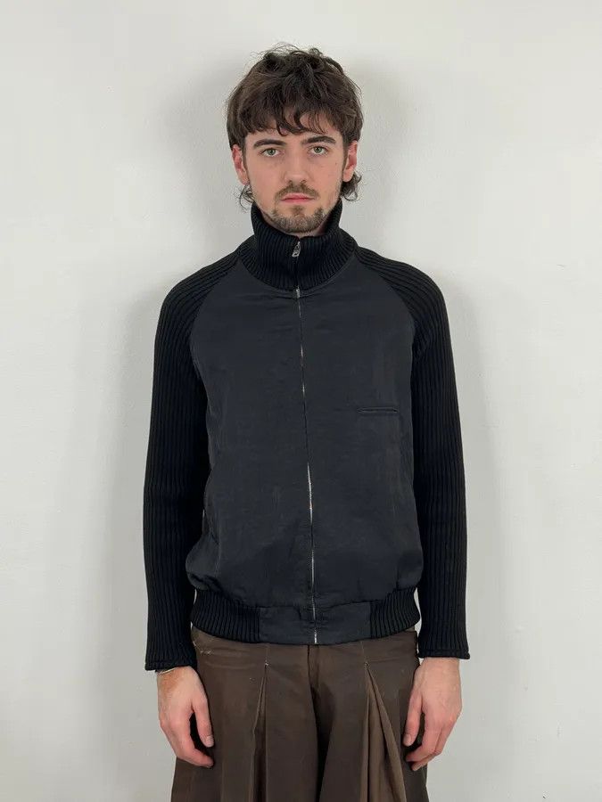 Marc Jacobs AW2010 Marc Jacobs Black Wool Hybrid Zip-up Jacket Size US S / EU 44-46 / 1 - 2 Thumbnail