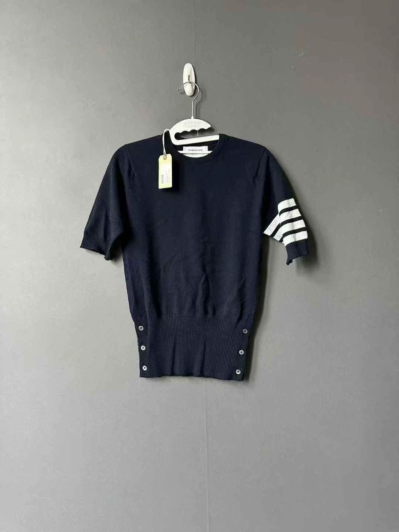 Thom Browne Thom Browne Cashmere short sleeve sweater Size S / US 4 / IT 40 - 1 Thumbnail