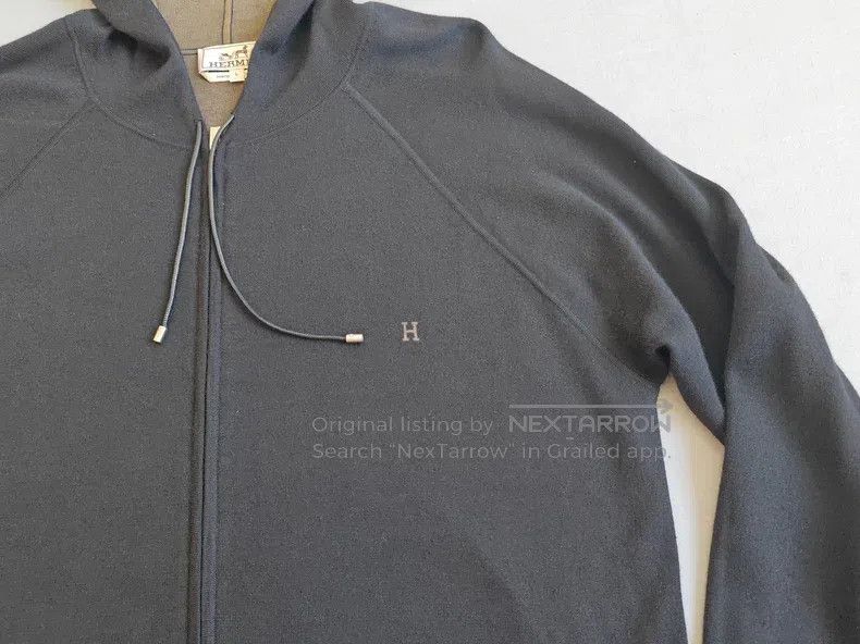 Hermes Hermes Men's cashmere jacket coat, black version, 50% cash Size US L / EU 52-54 / 3 - 5 Thumbnail