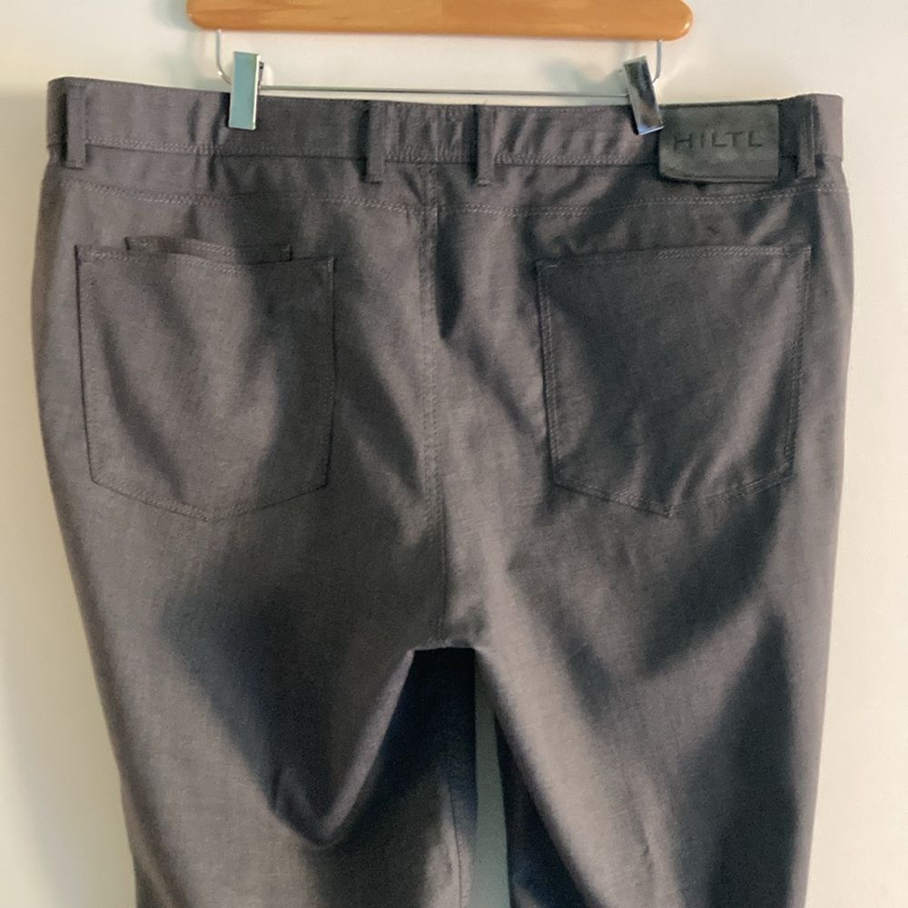 Hiltl HILTL Mens Gray Wool Pants Straight Leg Casual Style 42" W Size US 42 / EU 58 - 12 Thumbnail