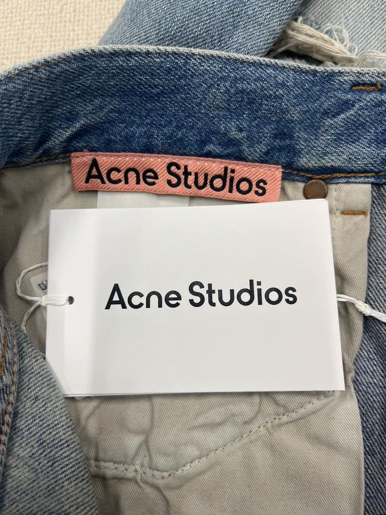 Acne Studios Acne Studios 2021M Blue Mud-Dyed Ripped Slightly Flared Jea Size US 32 / EU 48 - 5 Thumbnail