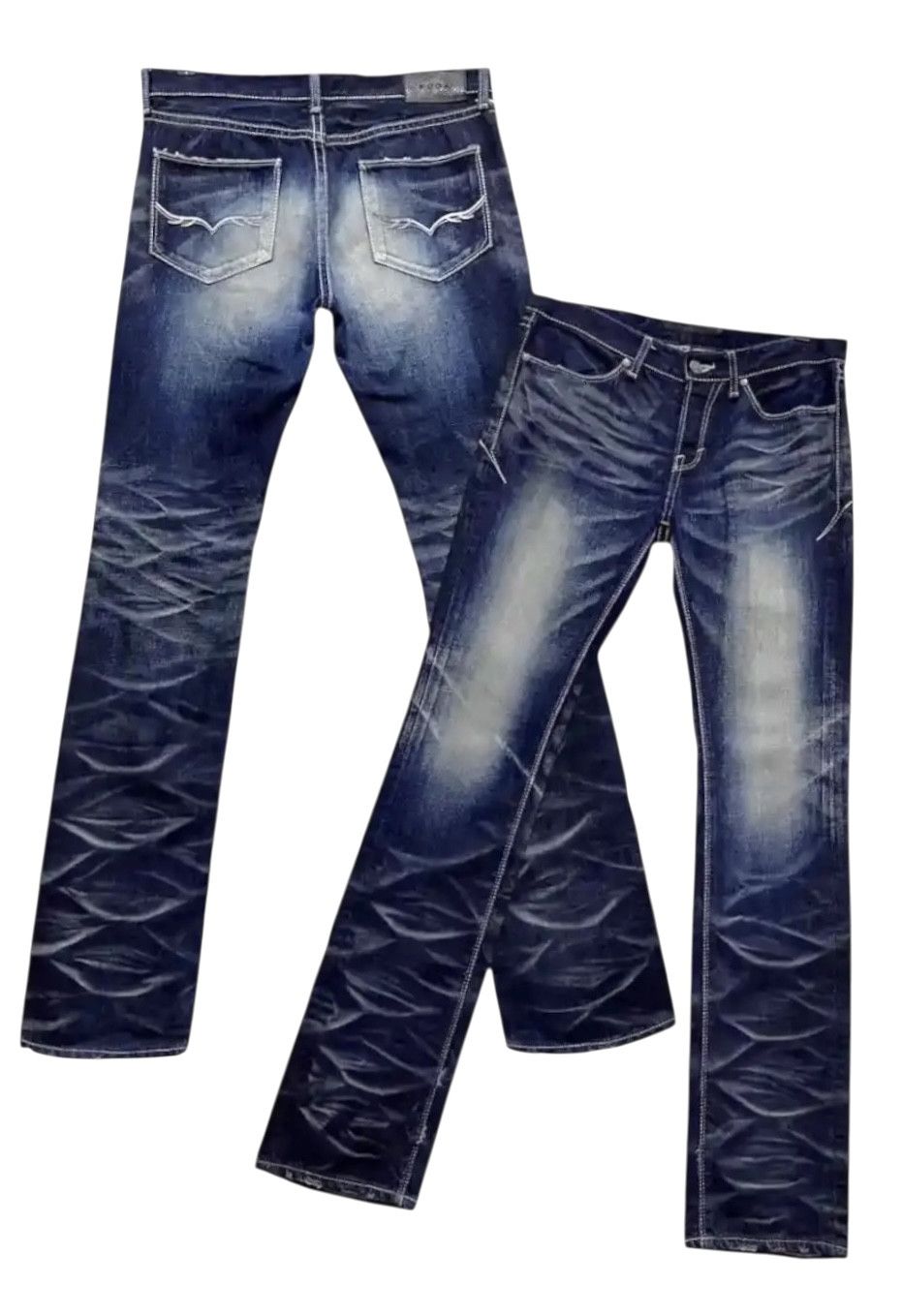 GOSTAR DE FUGA 🔥MADE IN JAPAN! Designer FUGA Distressed Whiskered Slim Fit Size US 31 - 1 Thumbnail