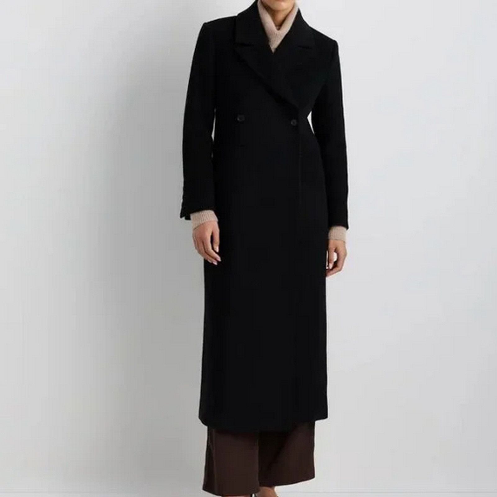 Quince Quince Women's Cashmere Tailored Long Coat Size L NWOT Size L / US 10 / IT 46 - 3 Thumbnail