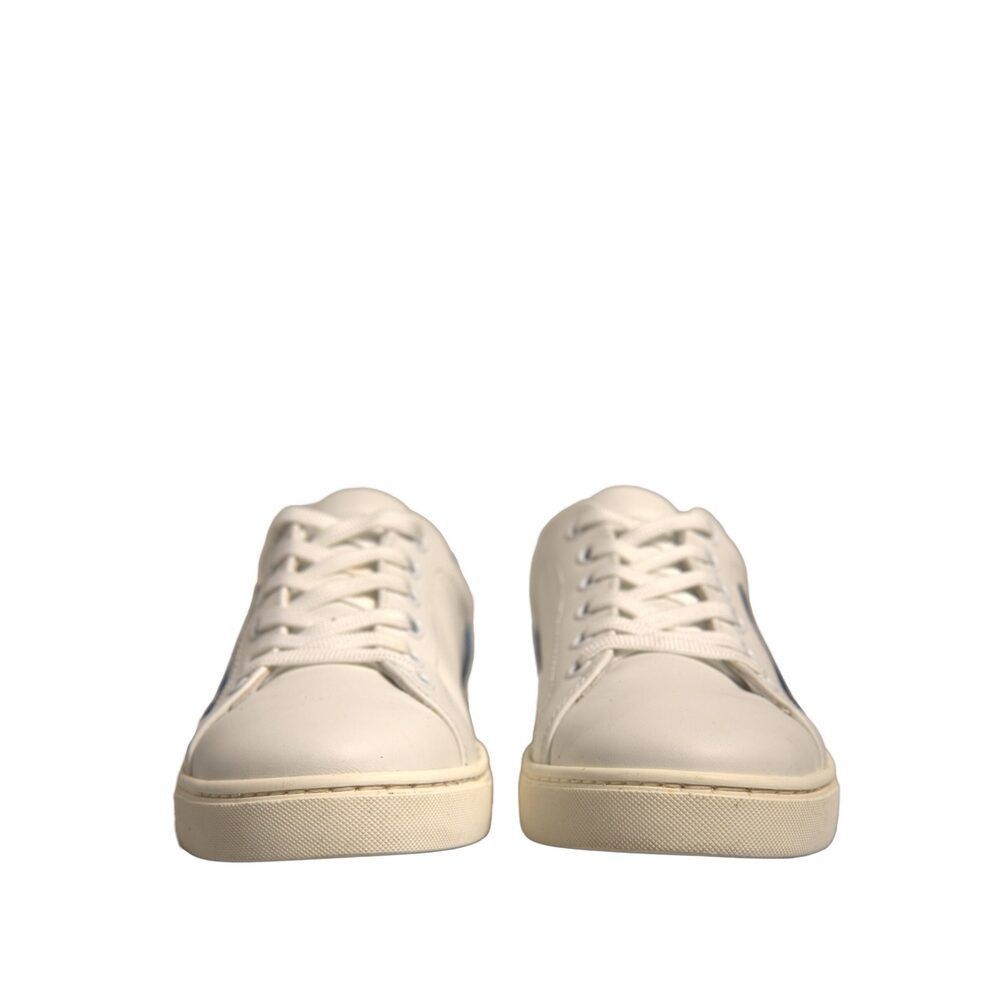 Dolce & Gabbana Dolce & Gabbana White Suede Leather Low Top Sneakers Shoes Size US 6 / IT 36 - 2 Thumbnail
