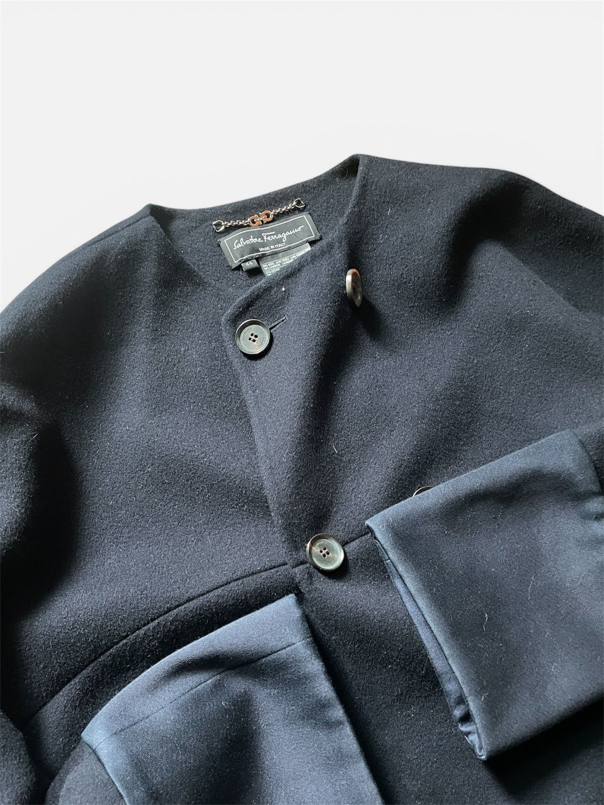 Salvatore Ferragamo ARCHIVE RARE VINTAGE SALVATORE FERRAGAMO WOOL COAT 2000s Size M / US 6-8 / IT 42-44 - 7 Thumbnail