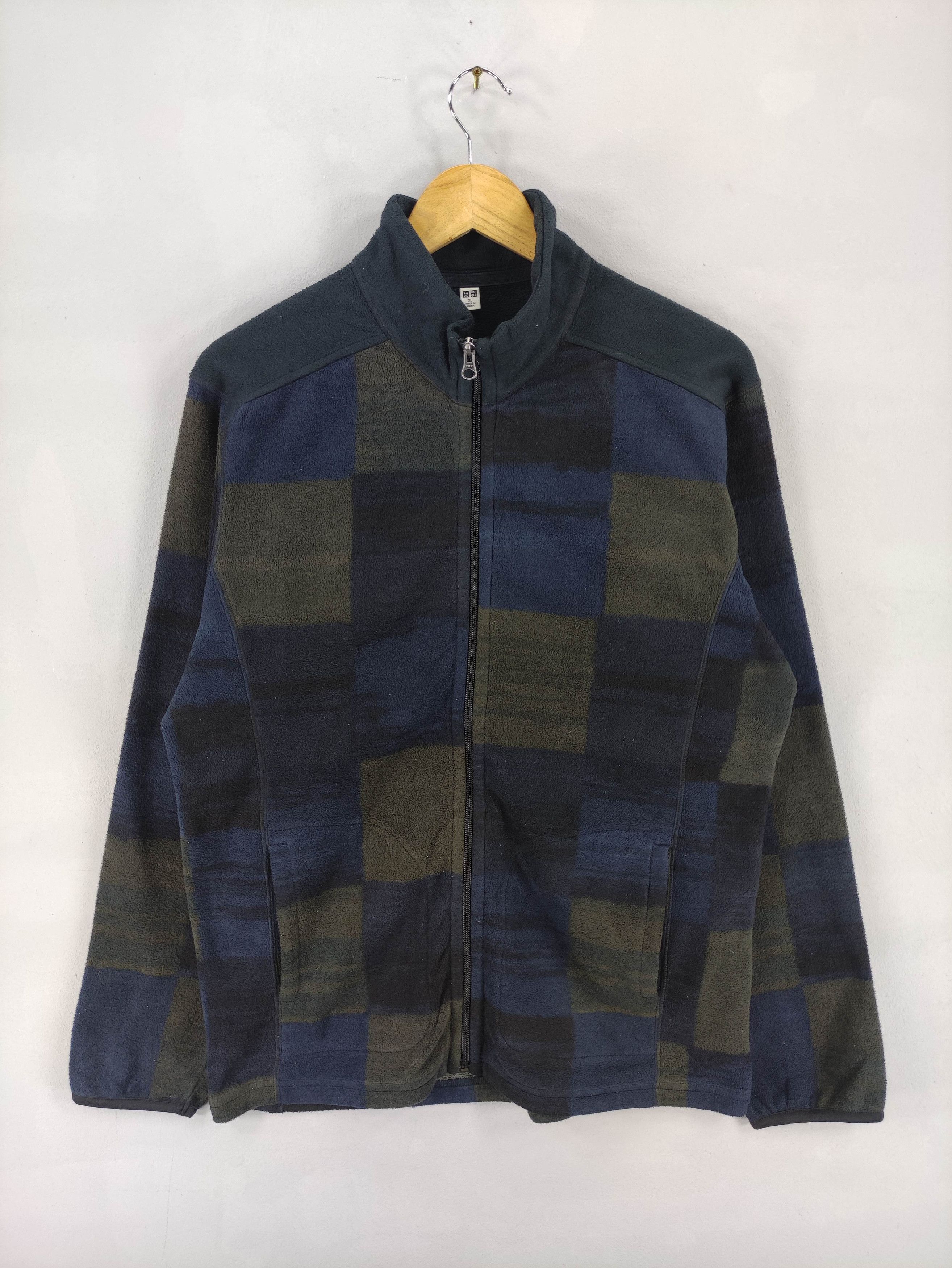 Vintage Uniqlo Fleece Sweater Jacket Zipper
