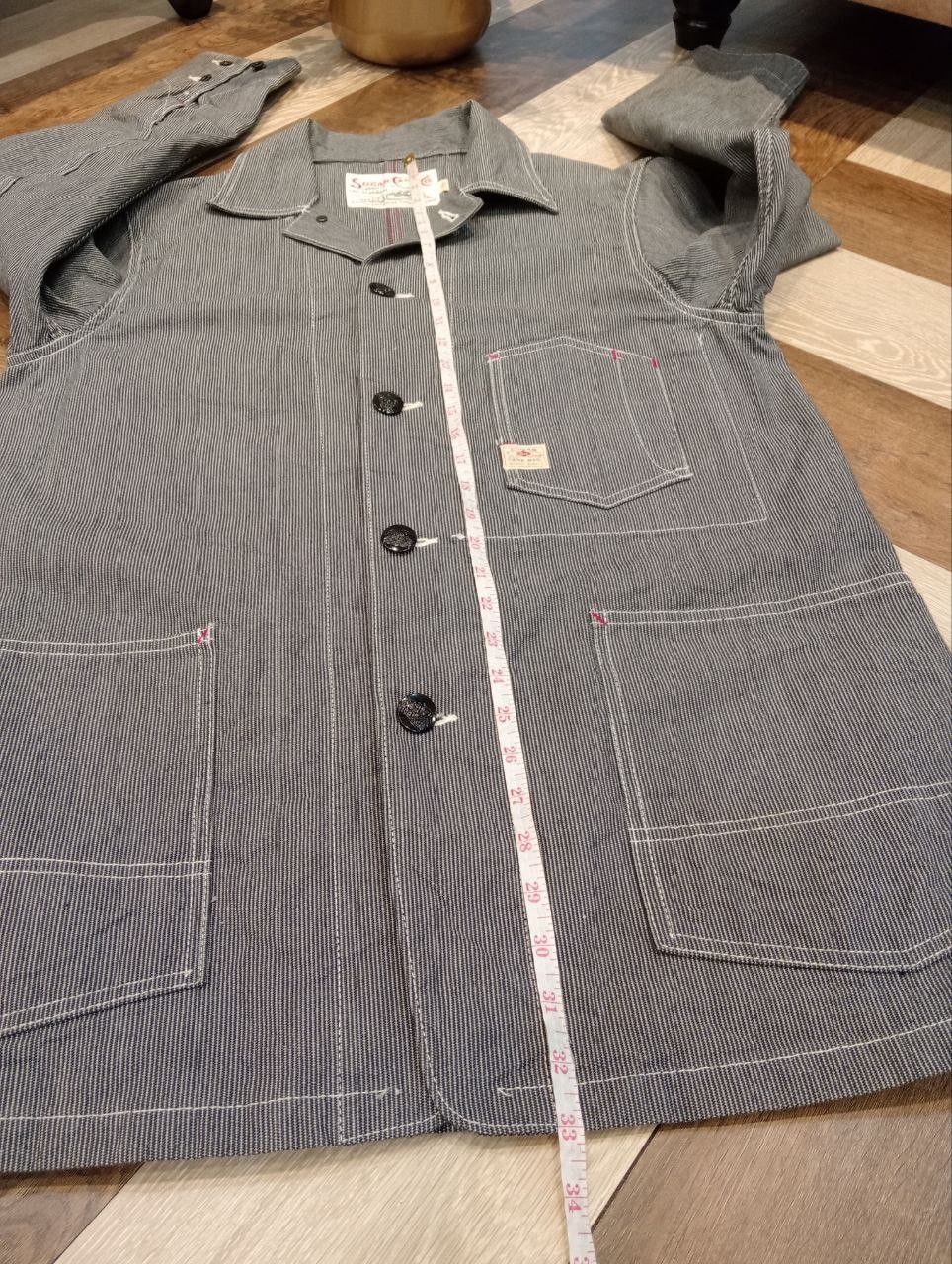 Sugar Cane SUGARCANE TOYO ENTERPRISE HICKORY STRIPE WORK COAT - SIZE 40 Size US L / EU 52-54 / 3 - 17 Thumbnail