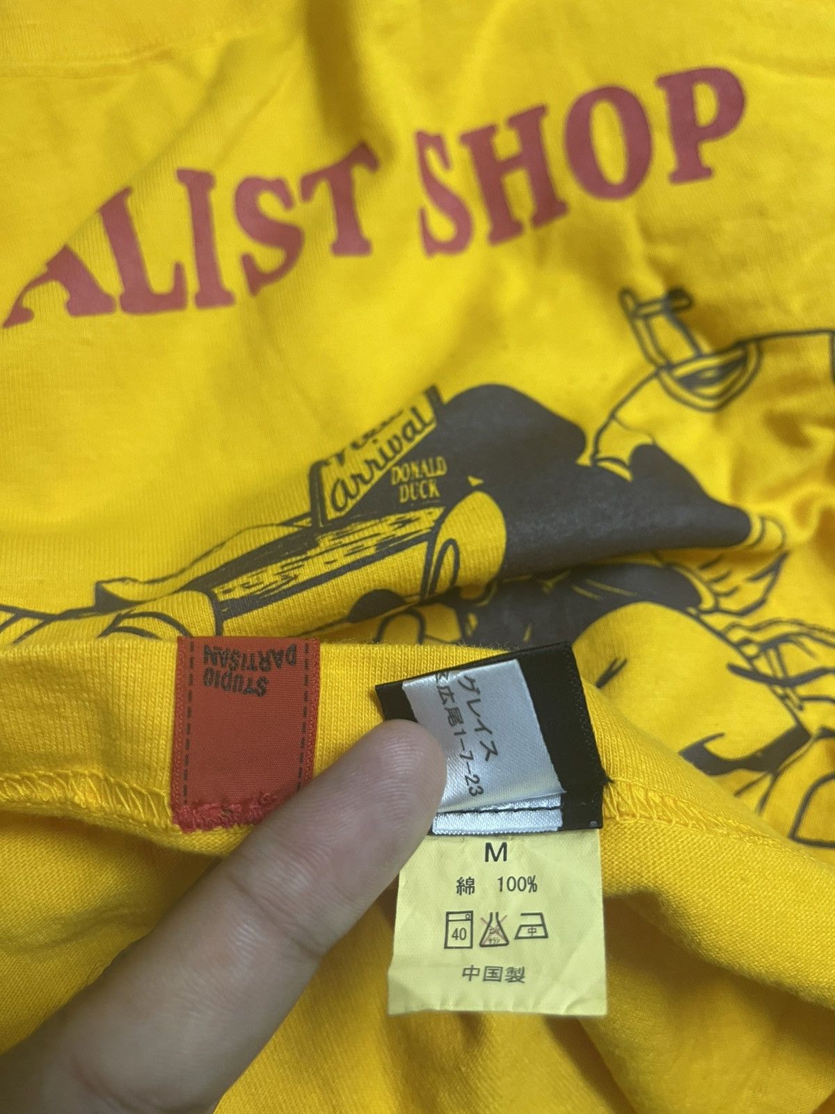 Studio D'Artisan Rare STUDIO DARTISAN X DISNEY MICKEY MOUSE Donald Duck Size US M / EU 48-50 / 2 - 6 Thumbnail