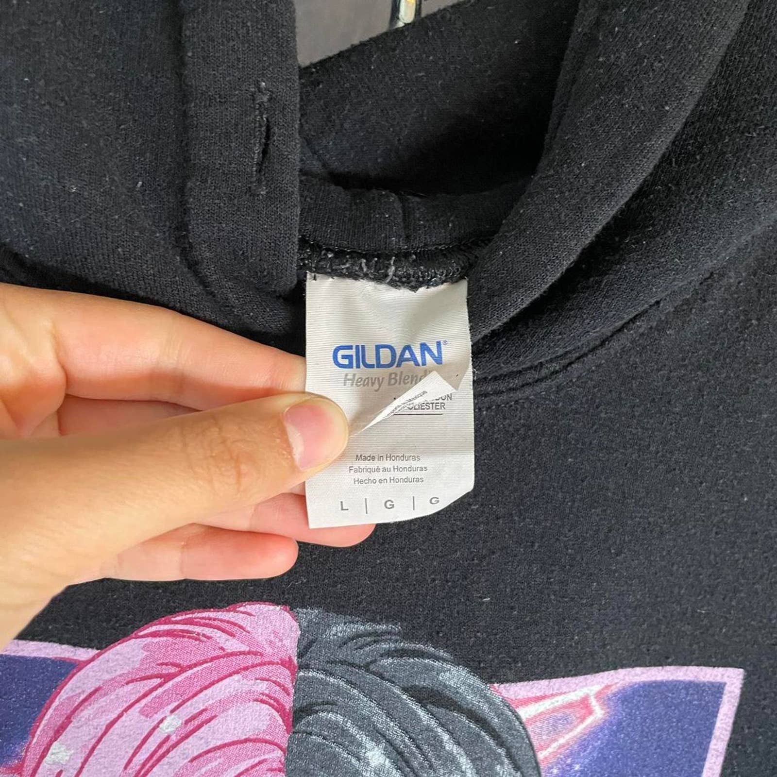 Band Tees × G59 Records Lil peep black hoodie. RIP peep Size L Size US L / EU 52-54 / 3 - 4 Thumbnail