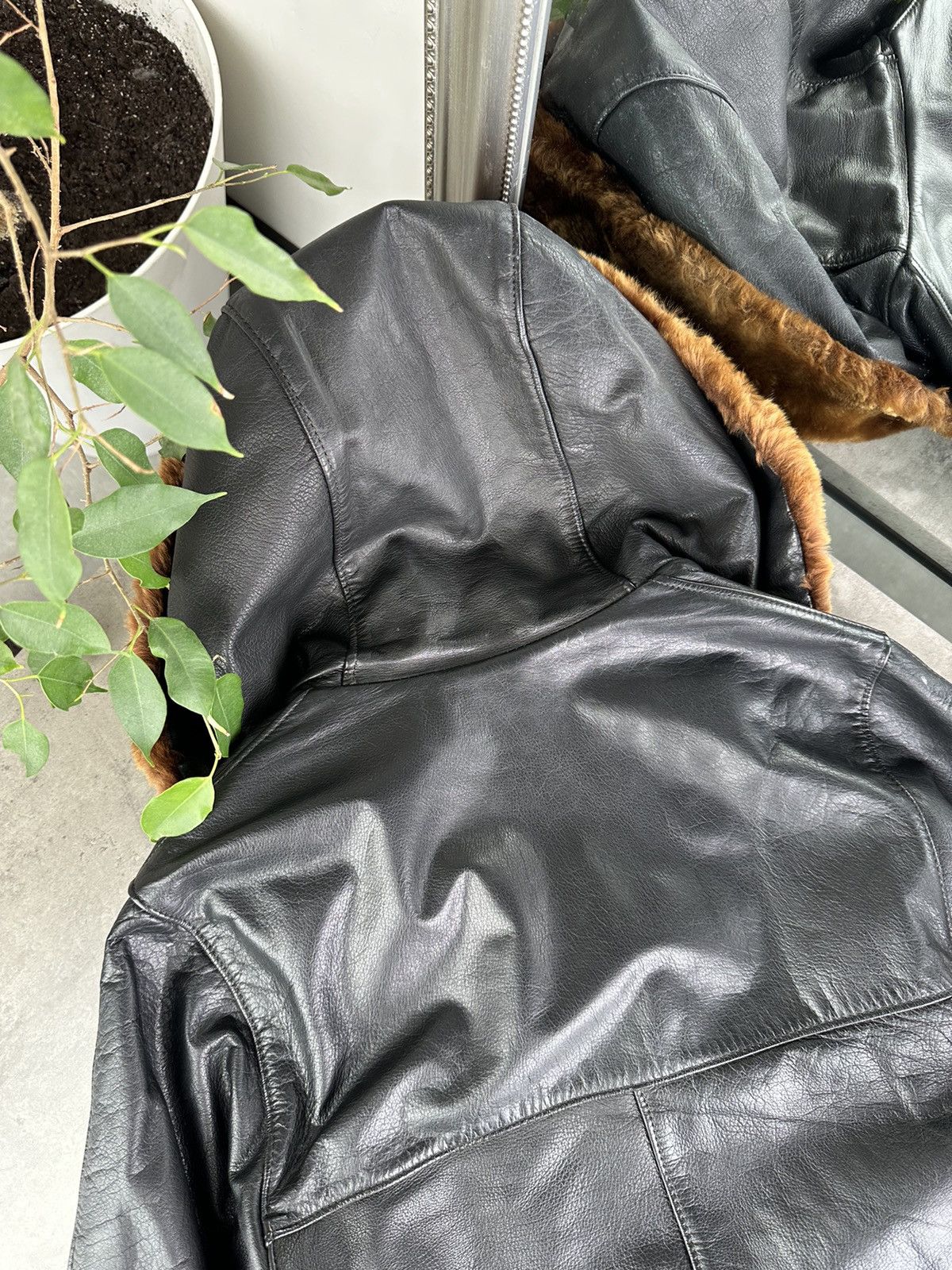 Japanese Brand Vintage Leather Coat Size M / US 6-8 / IT 42-44 - 7 Thumbnail