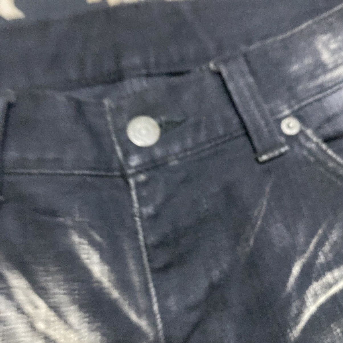 Tornado Mart Tornado Mart Clawmark Black Denim Cropped Jeans Distressed Size US 30 / EU 46 - 21 Thumbnail