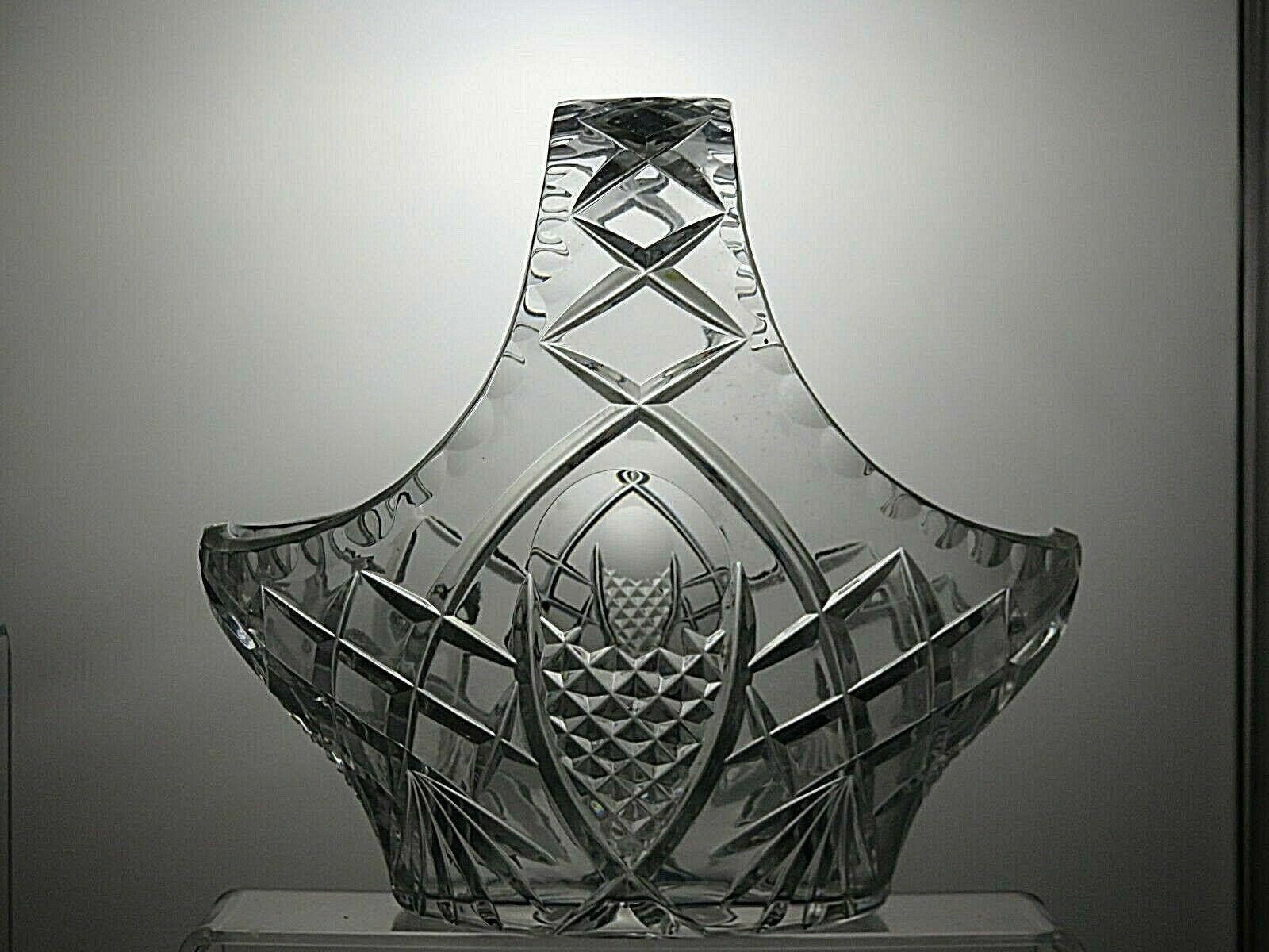 Unknown London Vintage Cut Crystal Glass Basket Vase Size ONE SIZE - 3 Thumbnail
