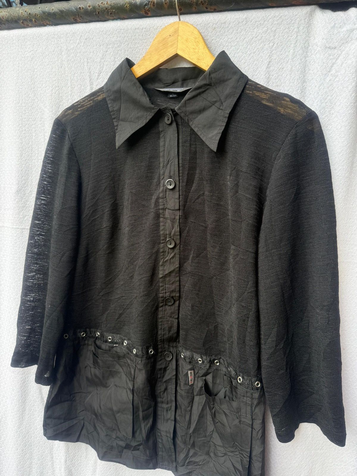 Japanese Brand Japanese fishnet button shirt Size US M / EU 48-50 / 2 - 3 Thumbnail