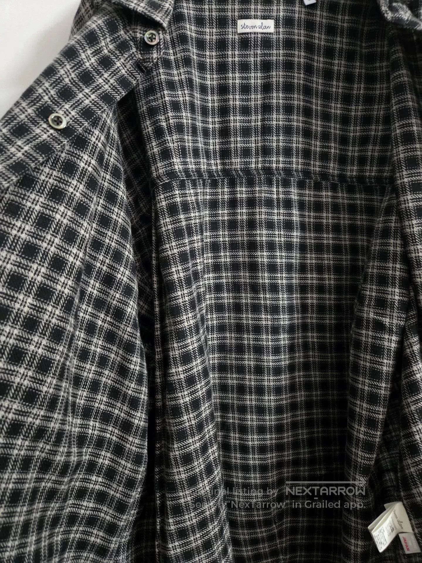 Steven Alan Steven Alan Black Brown Plaid Shirt. Size US L / EU 52-54 / 3 - 4 Thumbnail
